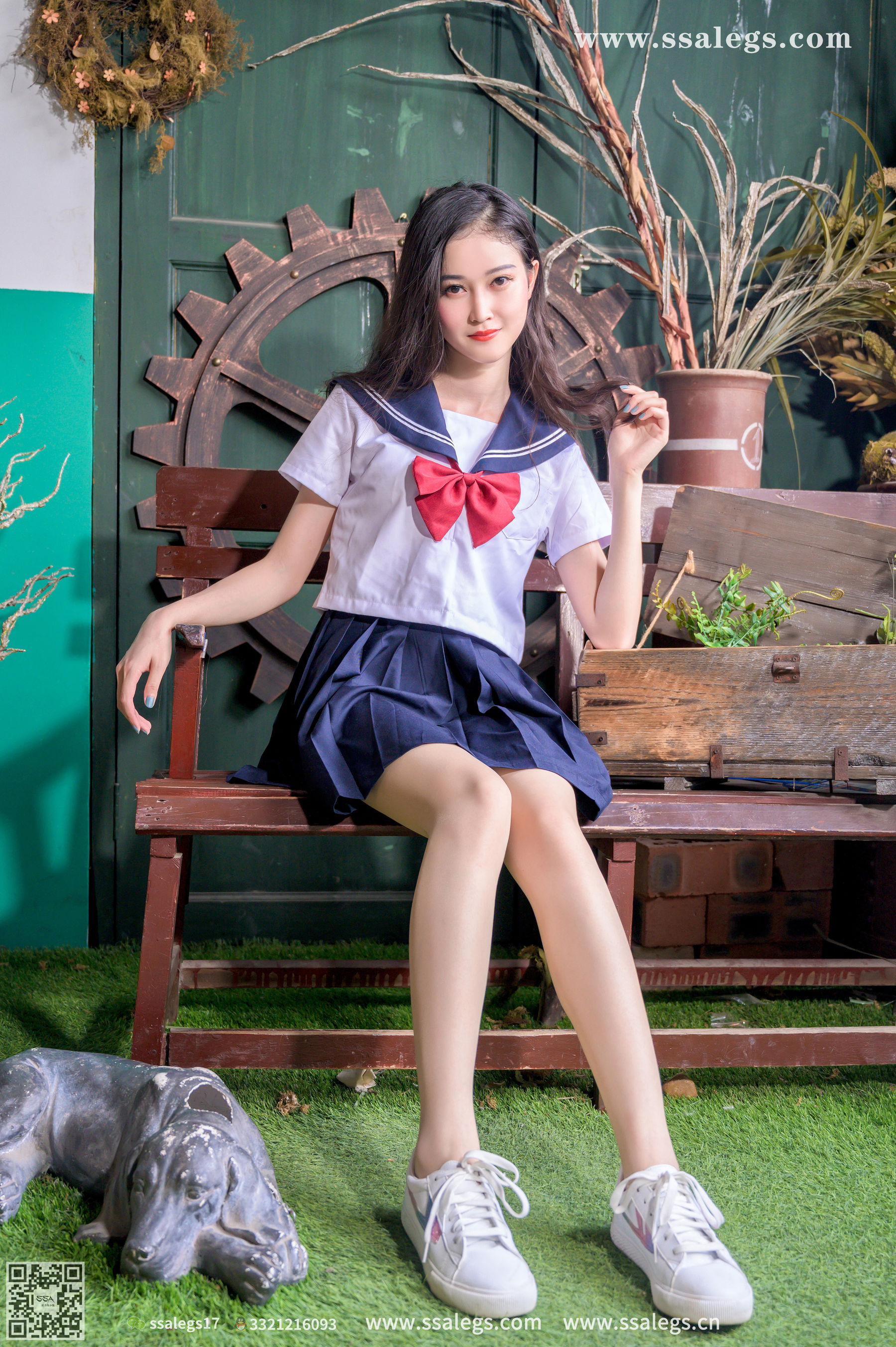 [SSA丝社]超清写真 No.421 漫漫 白色jk制服肉丝写真(上)