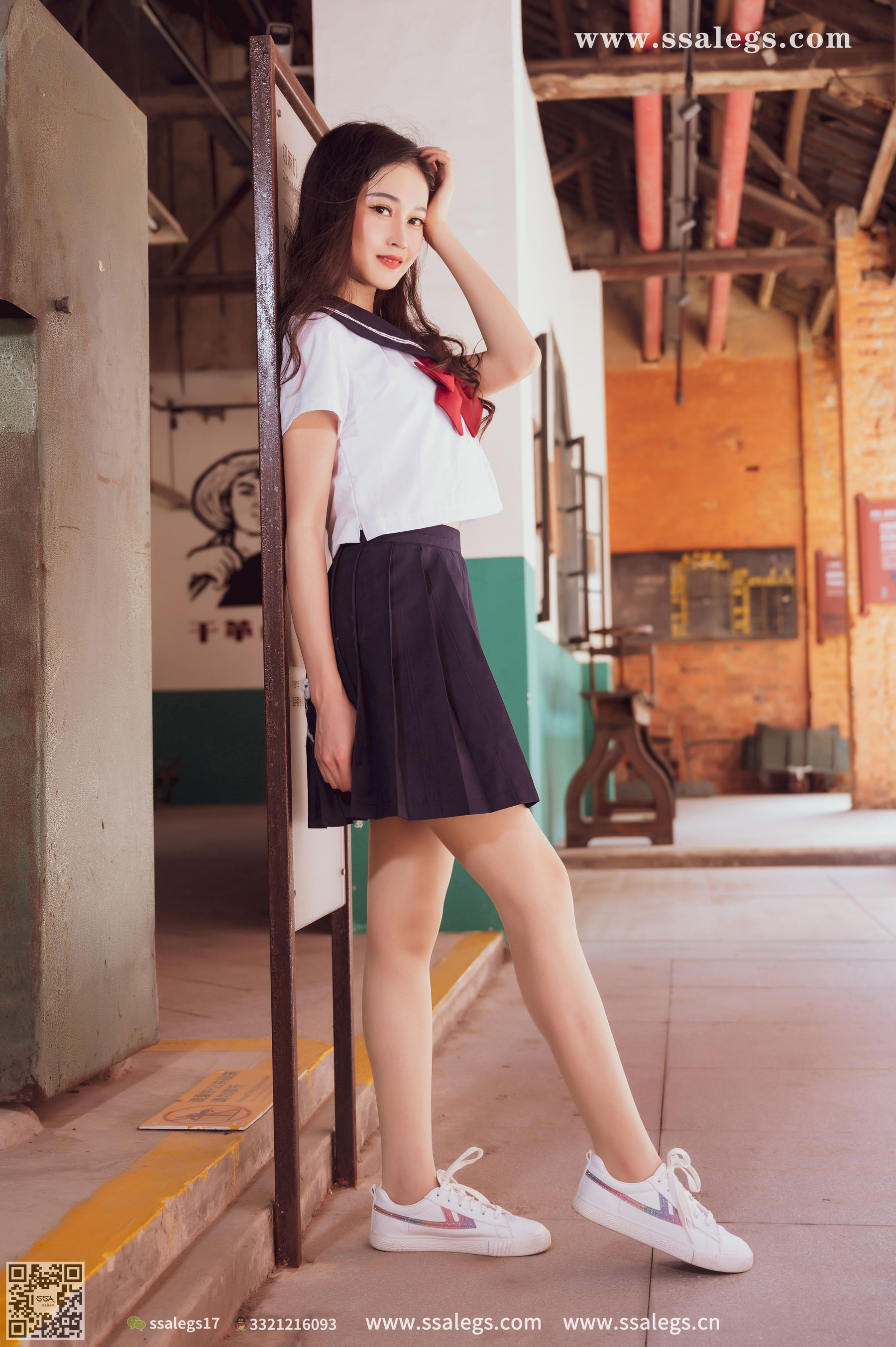 [SSA丝社]超清写真 No.422 漫漫 白色jk制服肉丝写真(下)