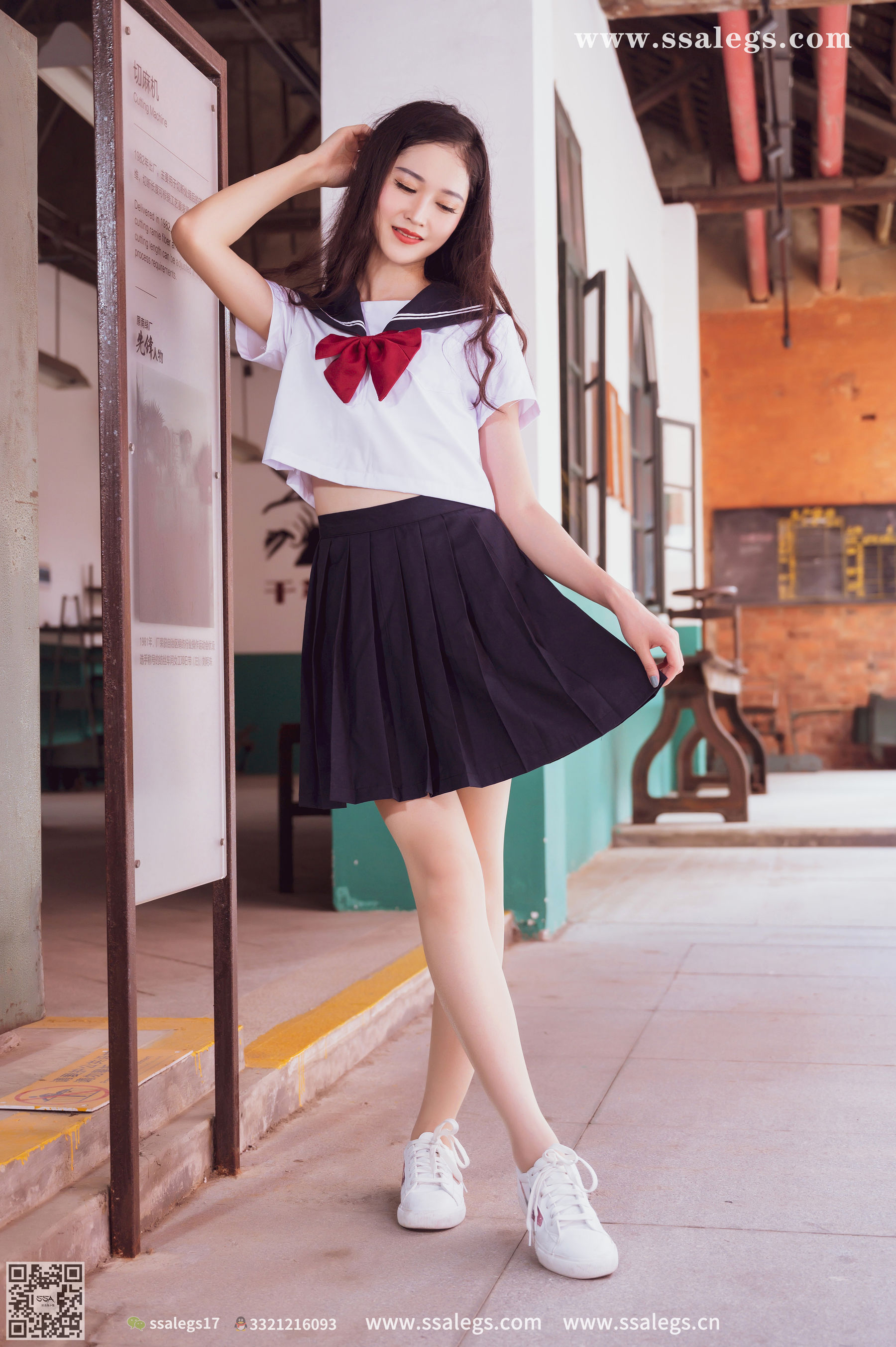 [SSA丝社]超清写真 No.422 漫漫 白色jk制服肉丝写真(下)