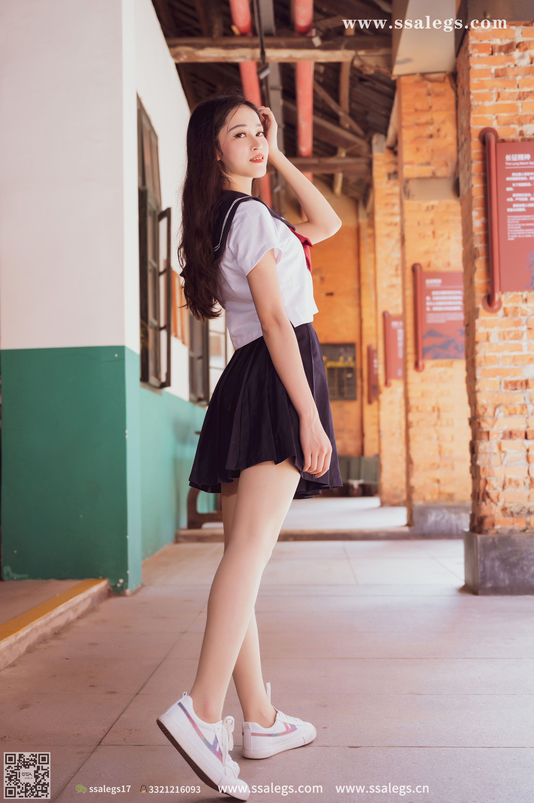 [SSA丝社]超清写真 No.422 漫漫 白色jk制服肉丝写真(下)