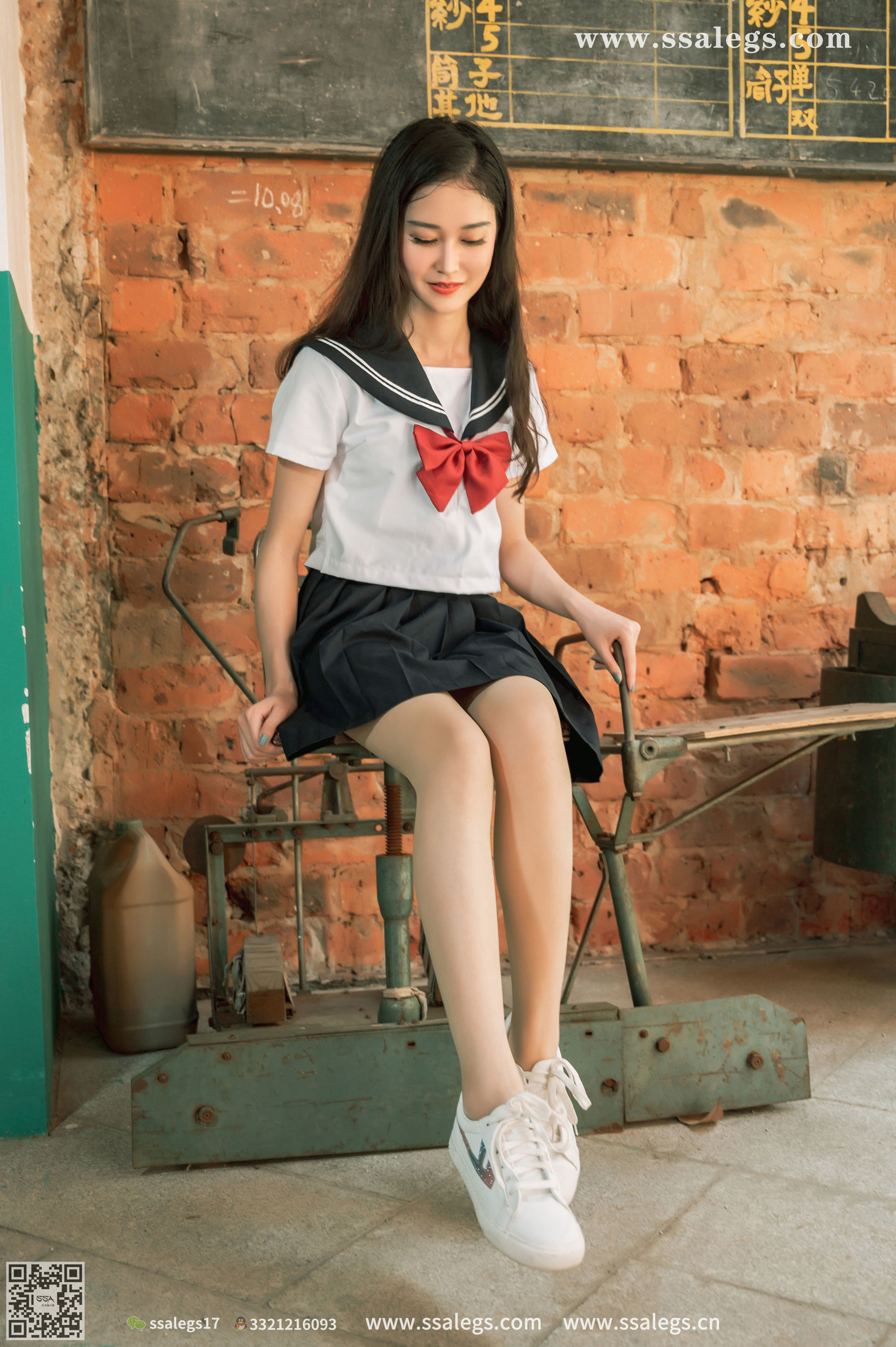 [SSA丝社]超清写真 No.422 漫漫 白色jk制服肉丝写真(下)