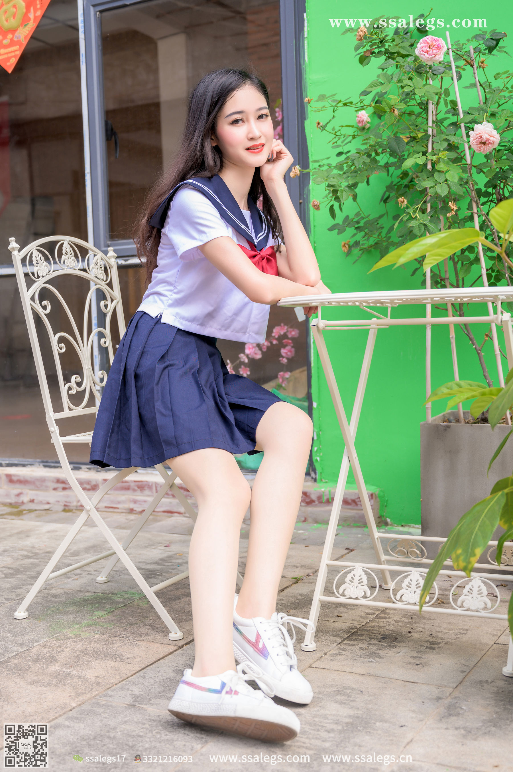 [SSA丝社]超清写真 No.422 漫漫 白色jk制服肉丝写真(下)