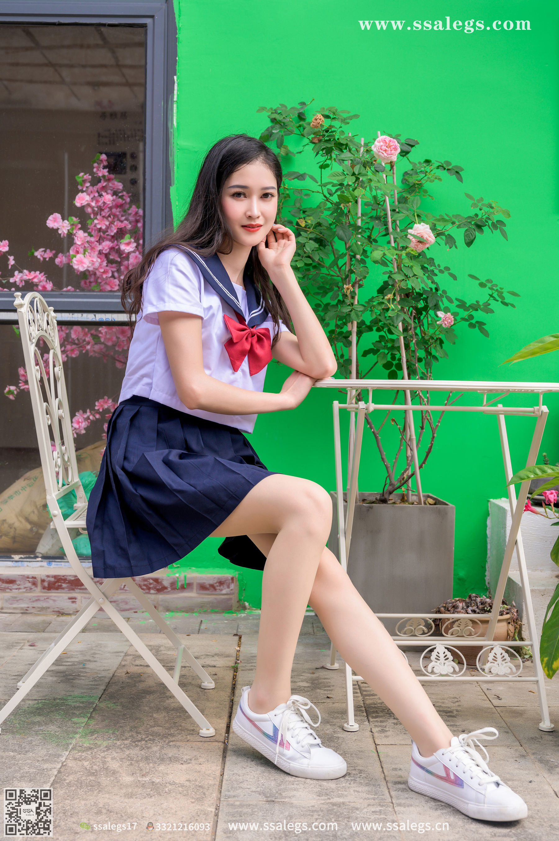 [SSA丝社]超清写真 No.422 漫漫 白色jk制服肉丝写真(下)