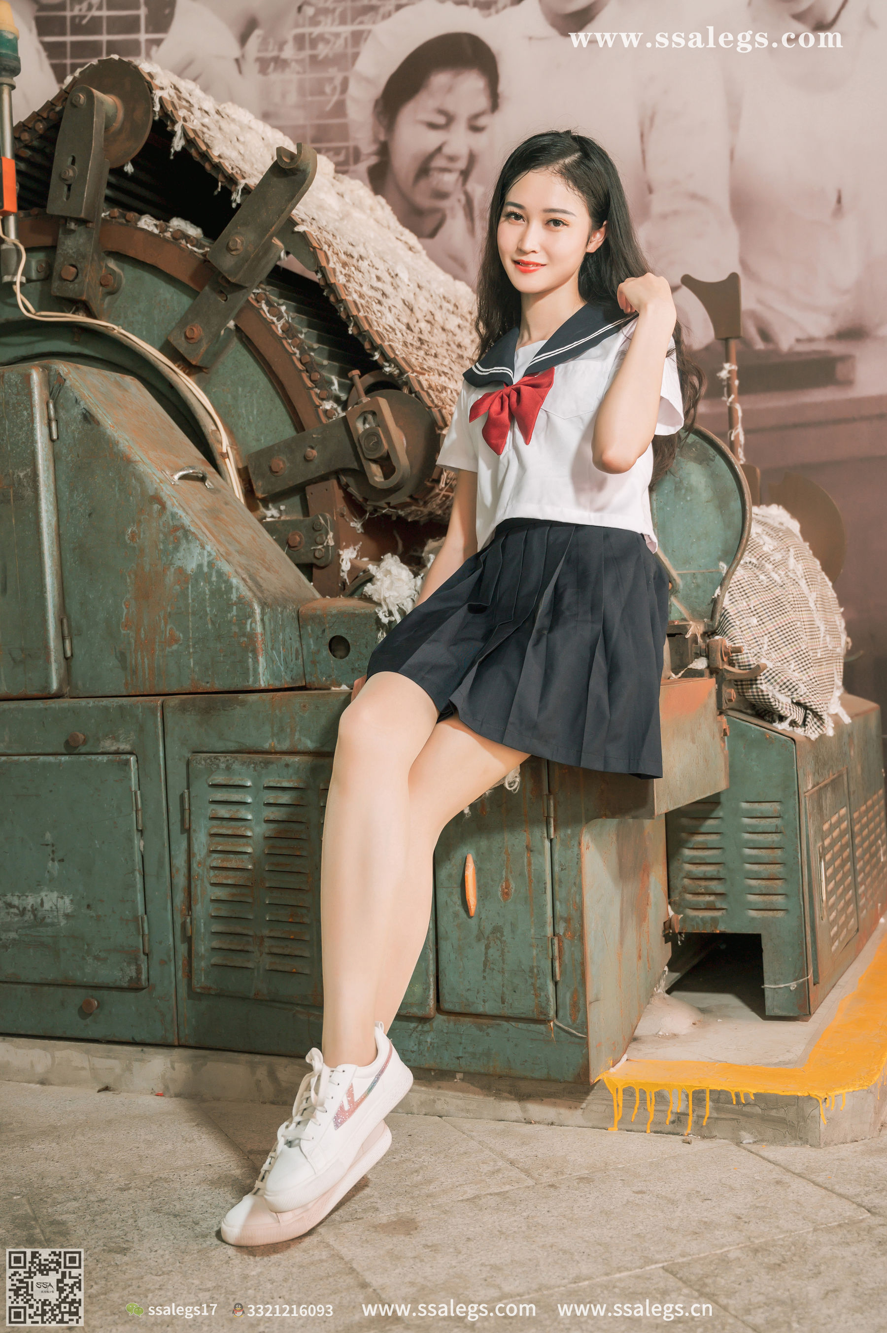 [SSA丝社]超清写真 No.422 漫漫 白色jk制服肉丝写真(下)