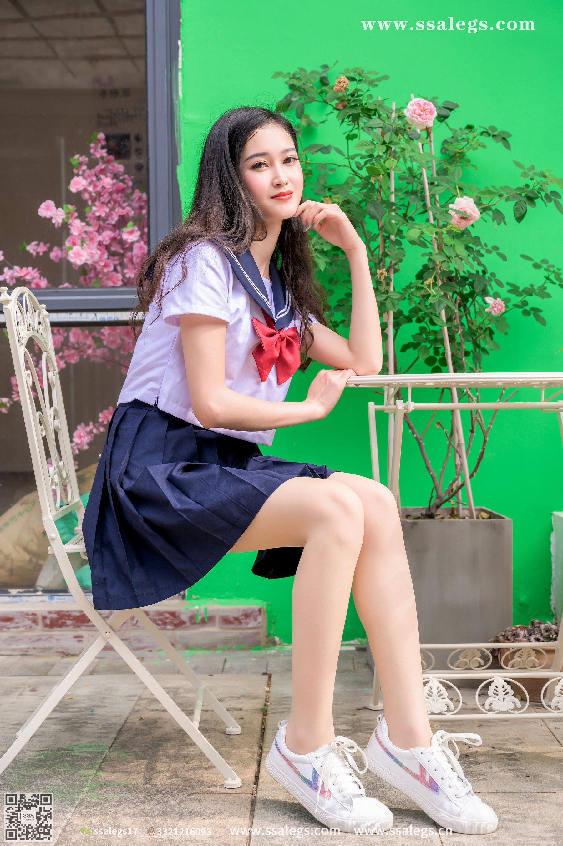 [SSA丝社]超清写真 No.422 漫漫 白色jk制服肉丝写真(下)