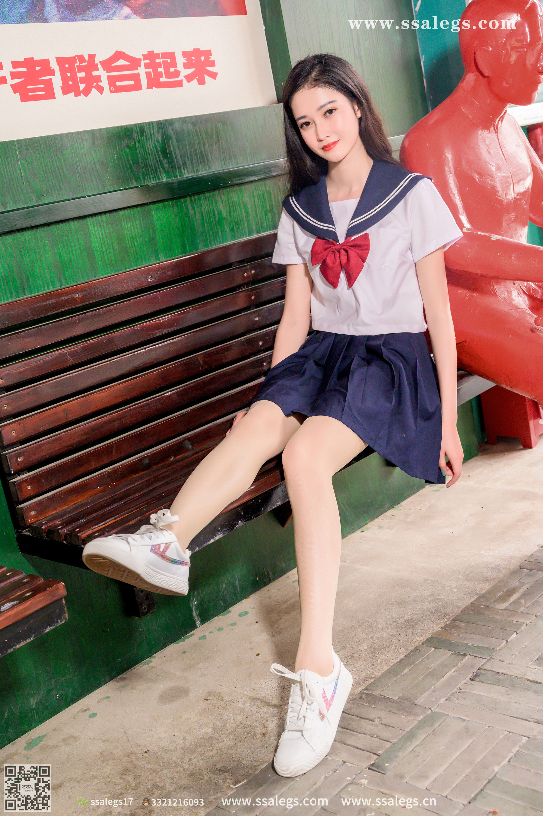 [SSA丝社]超清写真 No.422 漫漫 白色jk制服肉丝写真(下)