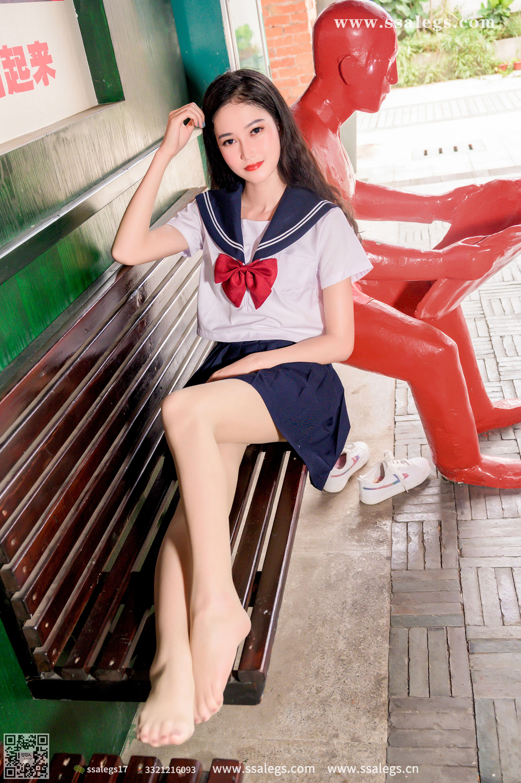 [SSA丝社]超清写真 No.422 漫漫 白色jk制服肉丝写真(下)