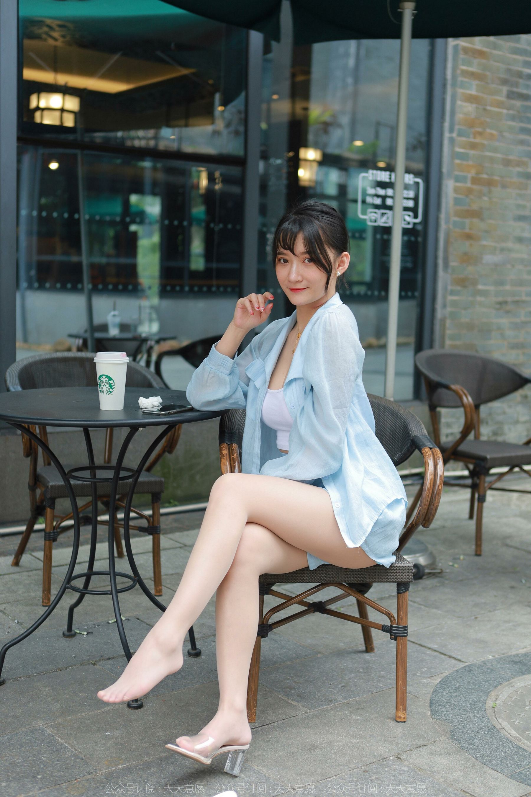 [异思趣向IESS] 模特：秋秋 《蓝色事业线》