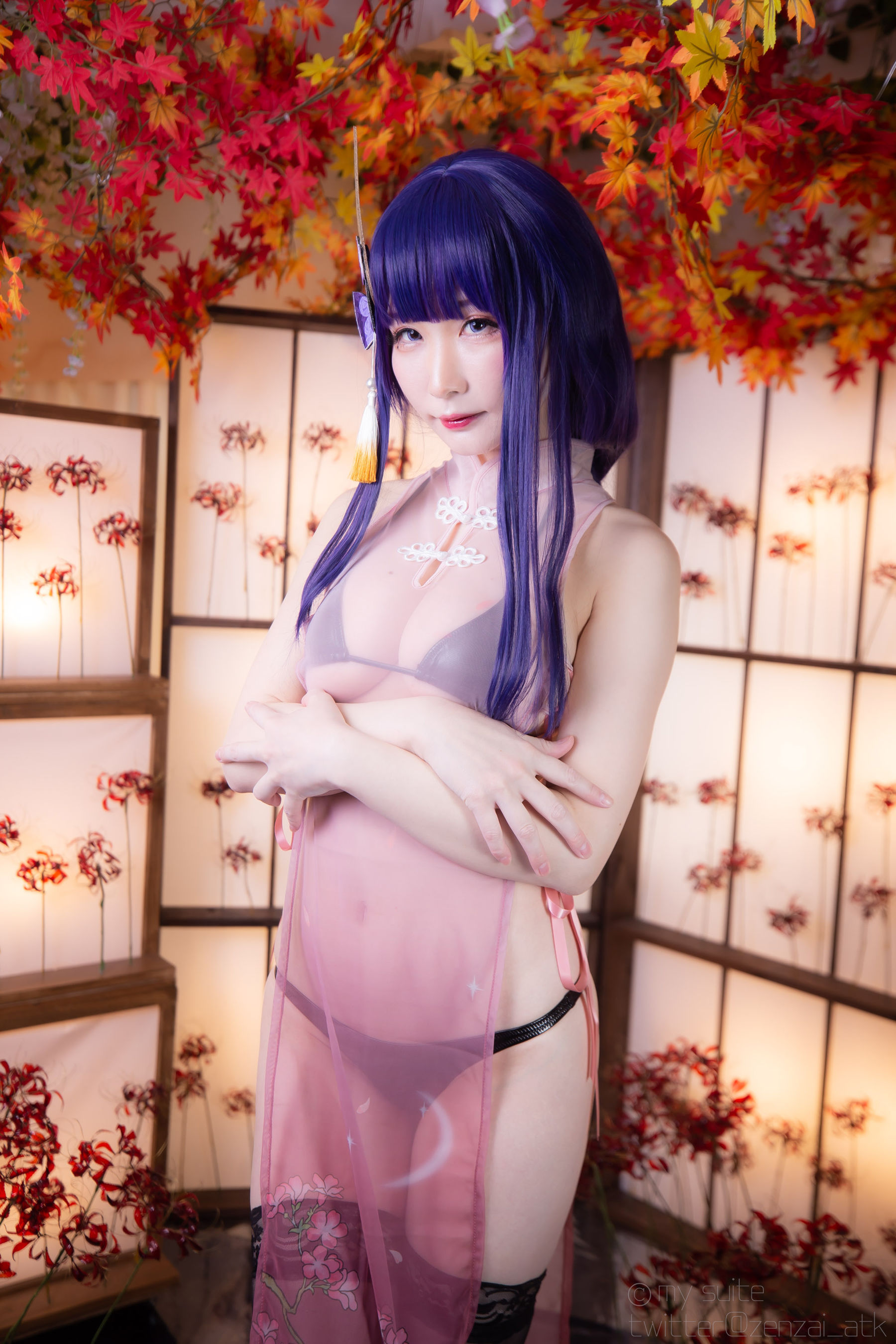 [福利COS] (Cosplay)[my suite] Atsuki あつき - Ikazuti 霆 (Genshin Impact)