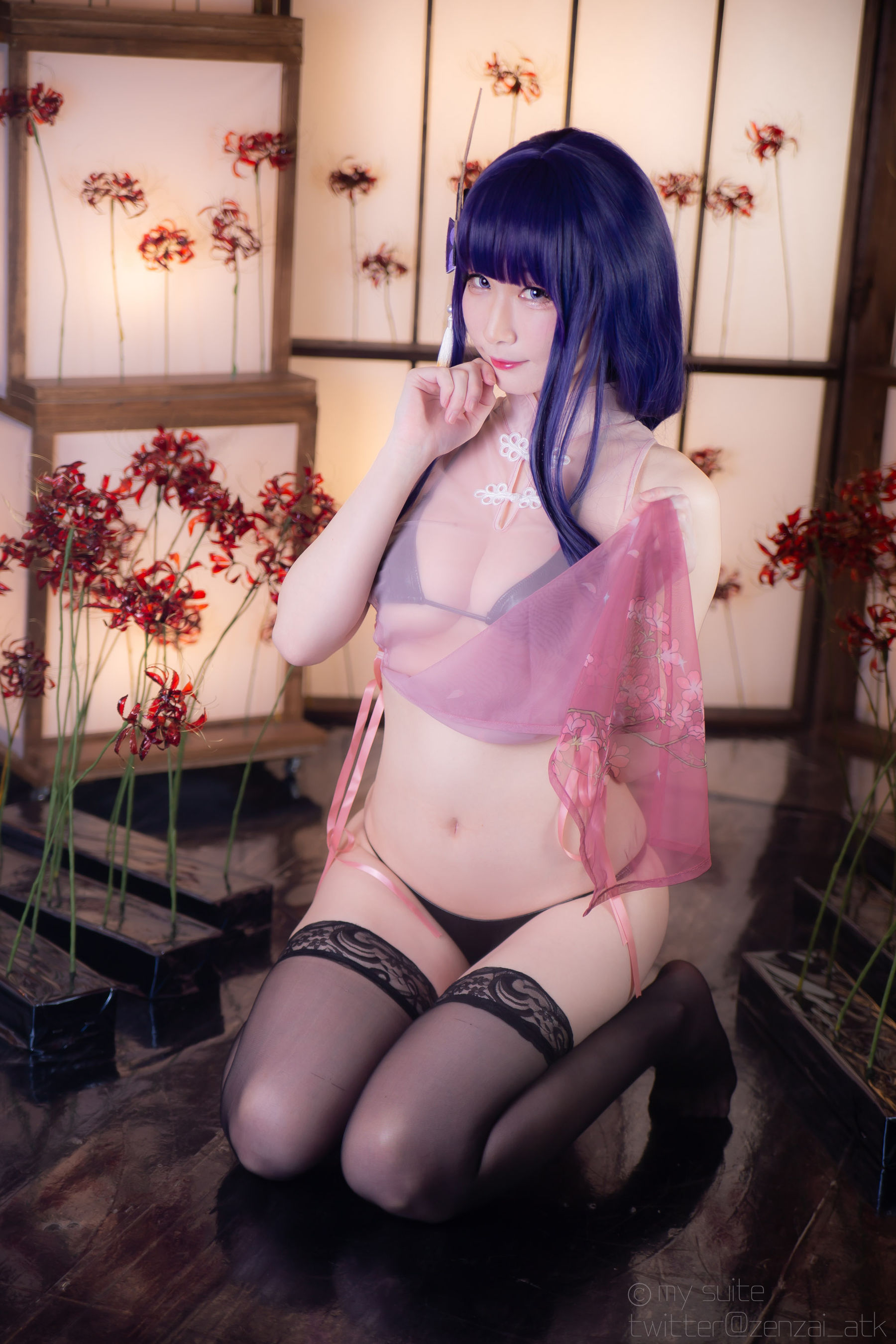 [福利COS] (Cosplay)[my suite] Atsuki あつき - Ikazuti 霆 (Genshin Impact)