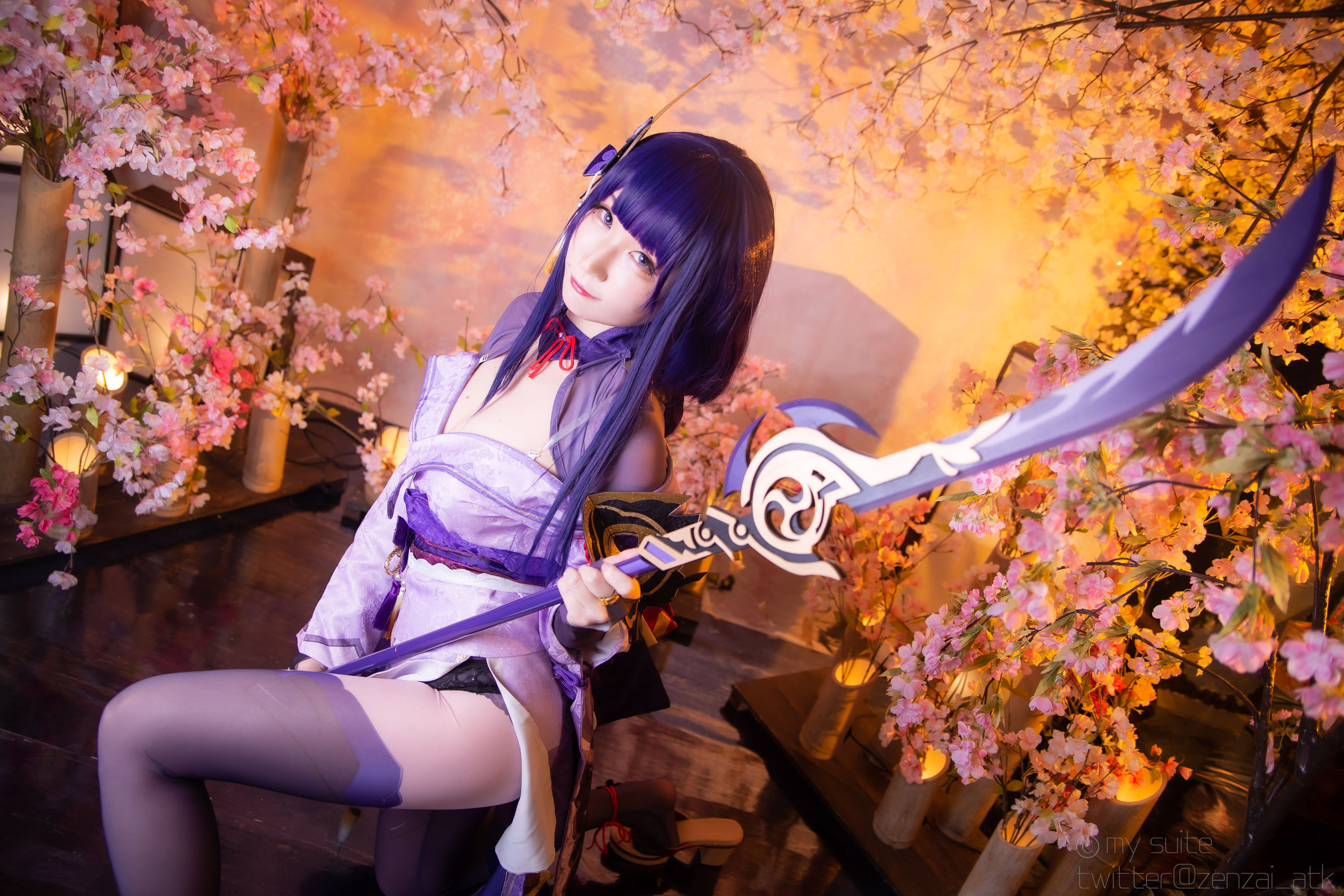 [福利COS] (Cosplay)[my suite] Atsuki あつき - Ikazuti 霆 (Genshin Impact)