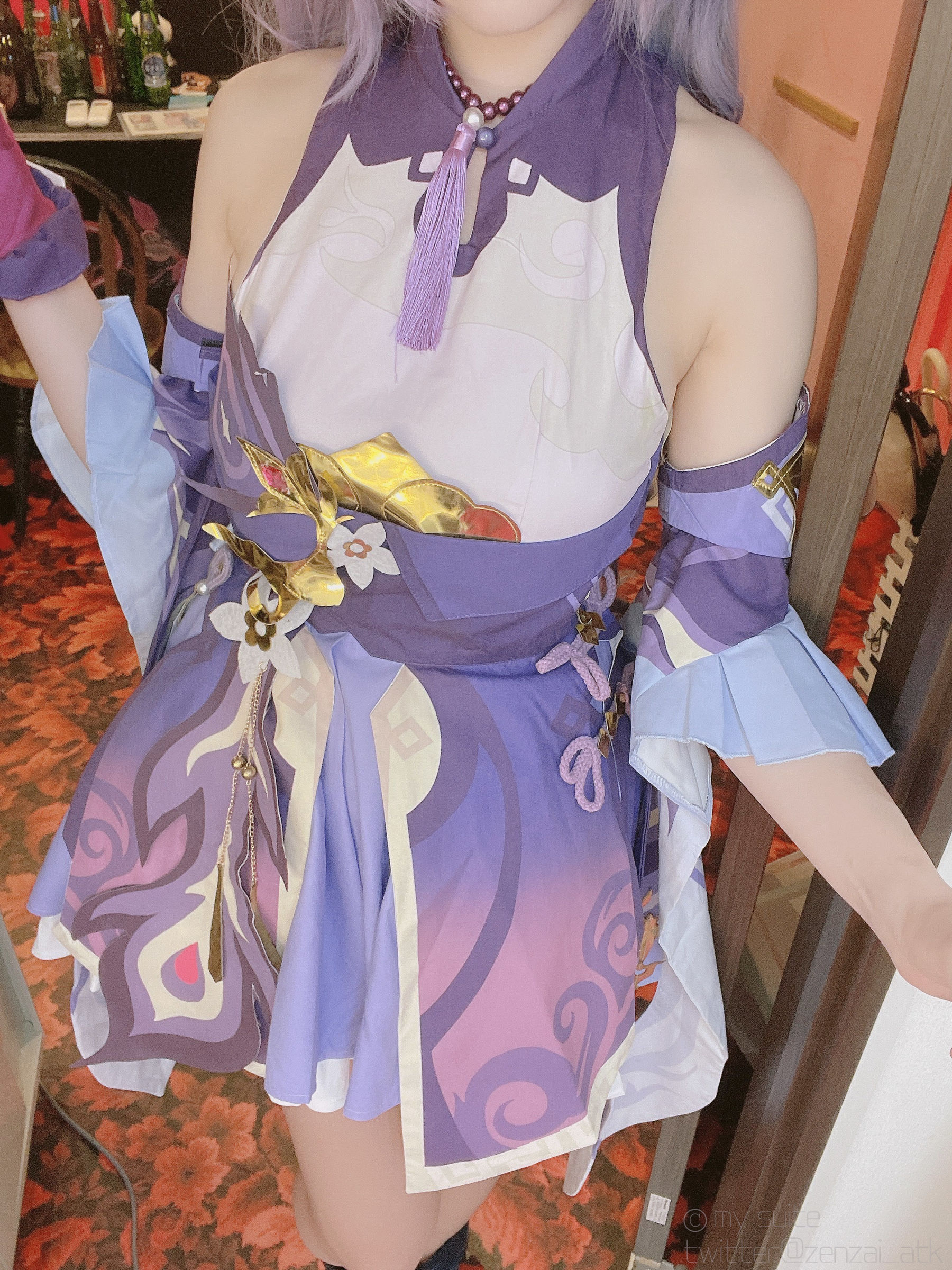 [福利COS] (Cosplay)[my suite] Atsuki あつき - Keqing 刻晴 (Genshin Impact)
