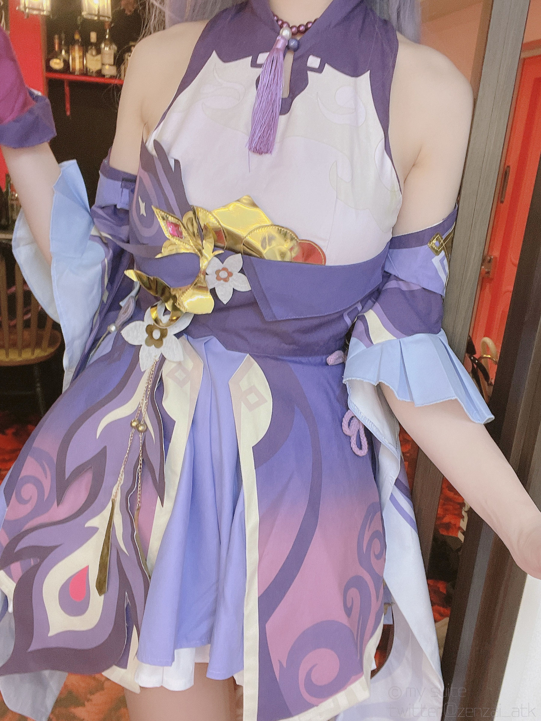 [福利COS] (Cosplay)[my suite] Atsuki あつき - Keqing 刻晴 (Genshin Impact)
