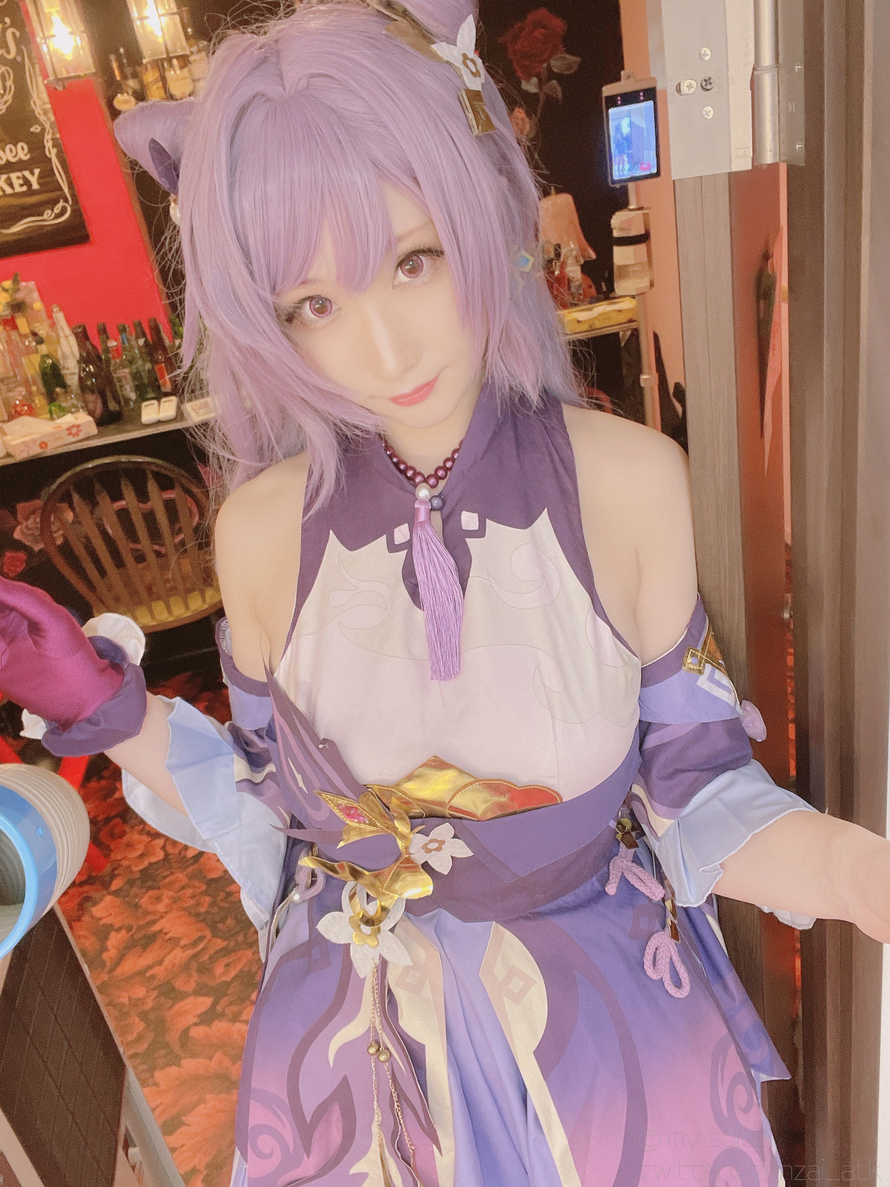 [福利COS] (Cosplay)[my suite] Atsuki あつき - Keqing 刻晴 (Genshin Impact)