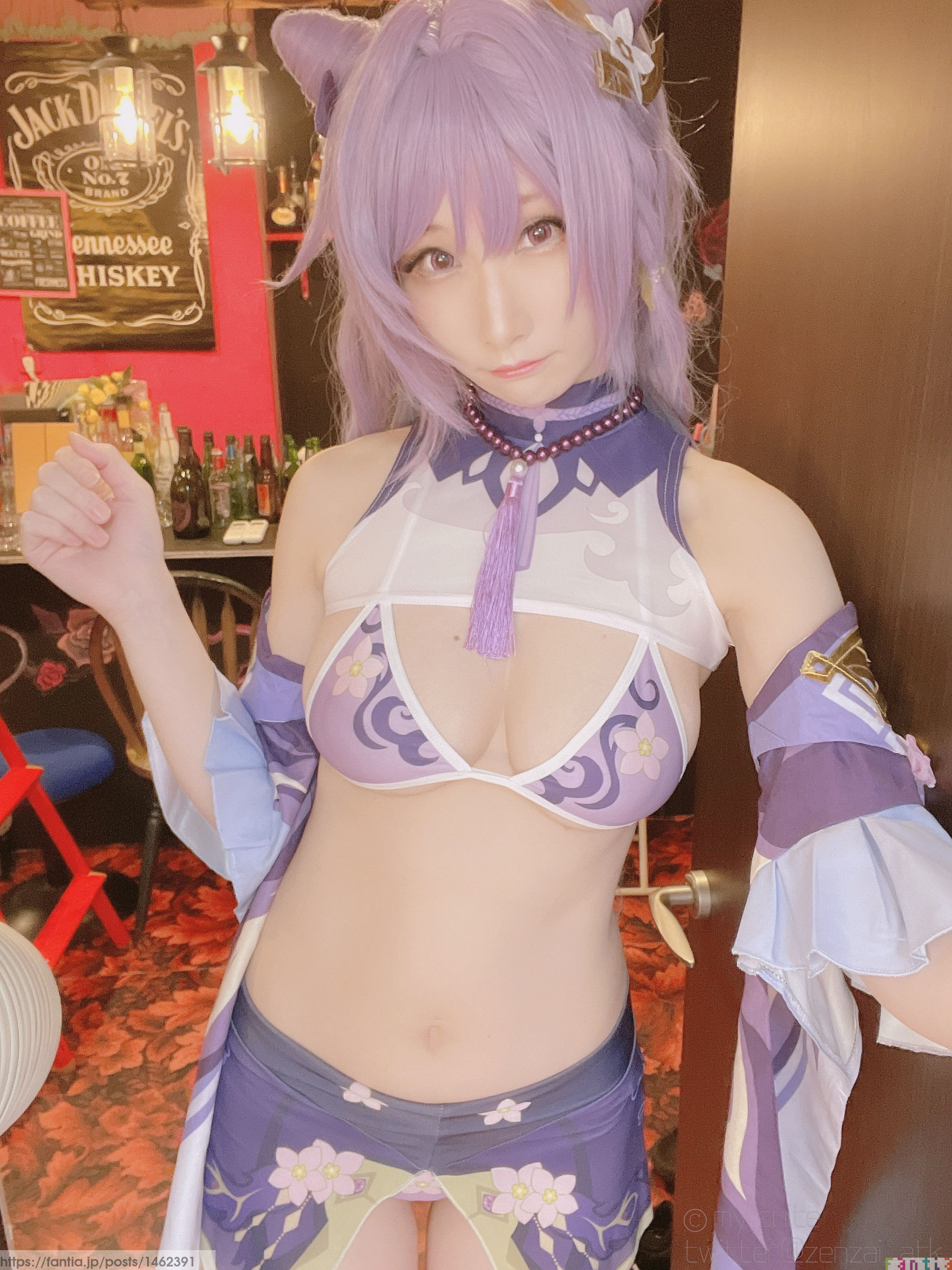 [福利COS] (Cosplay)[my suite] Atsuki あつき - Keqing 刻晴 (Genshin Impact)