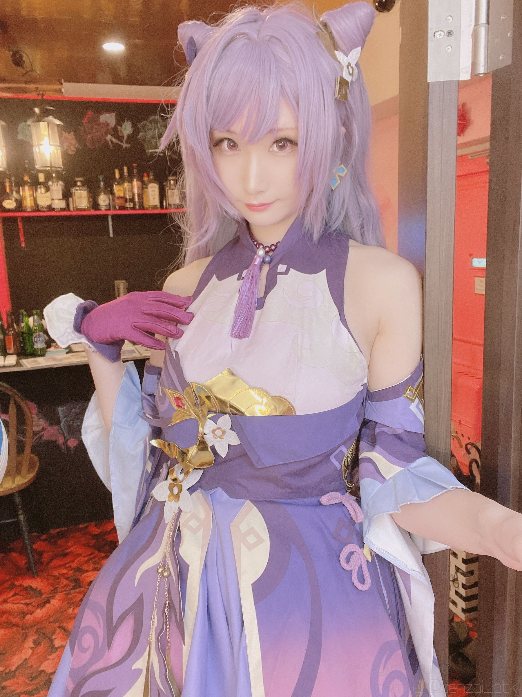 [福利COS] (Cosplay)[my suite] Atsuki あつき - Keqing 刻晴 (Genshin Impact)