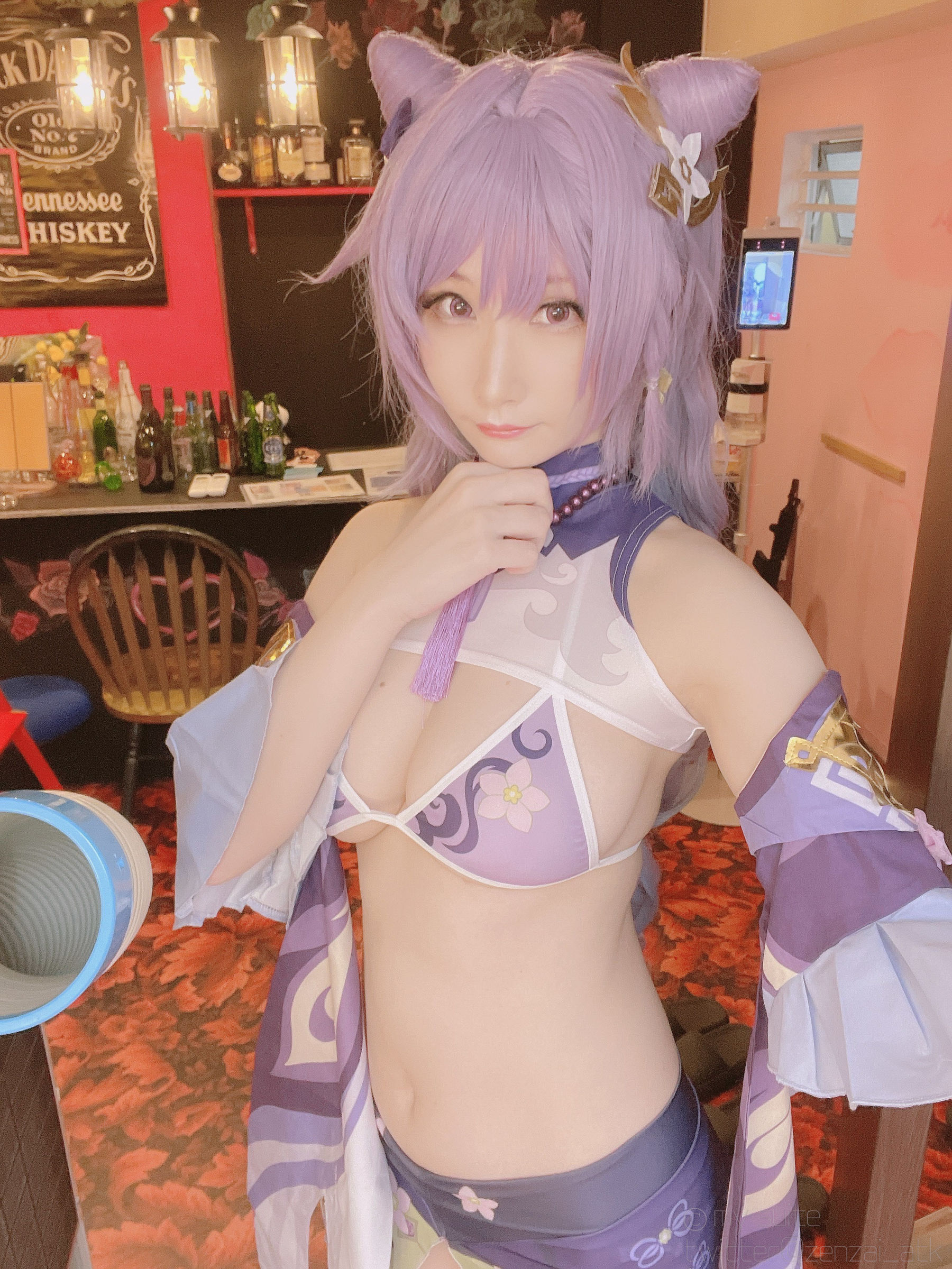 [福利COS] (Cosplay)[my suite] Atsuki あつき - Keqing 刻晴 (Genshin Impact)