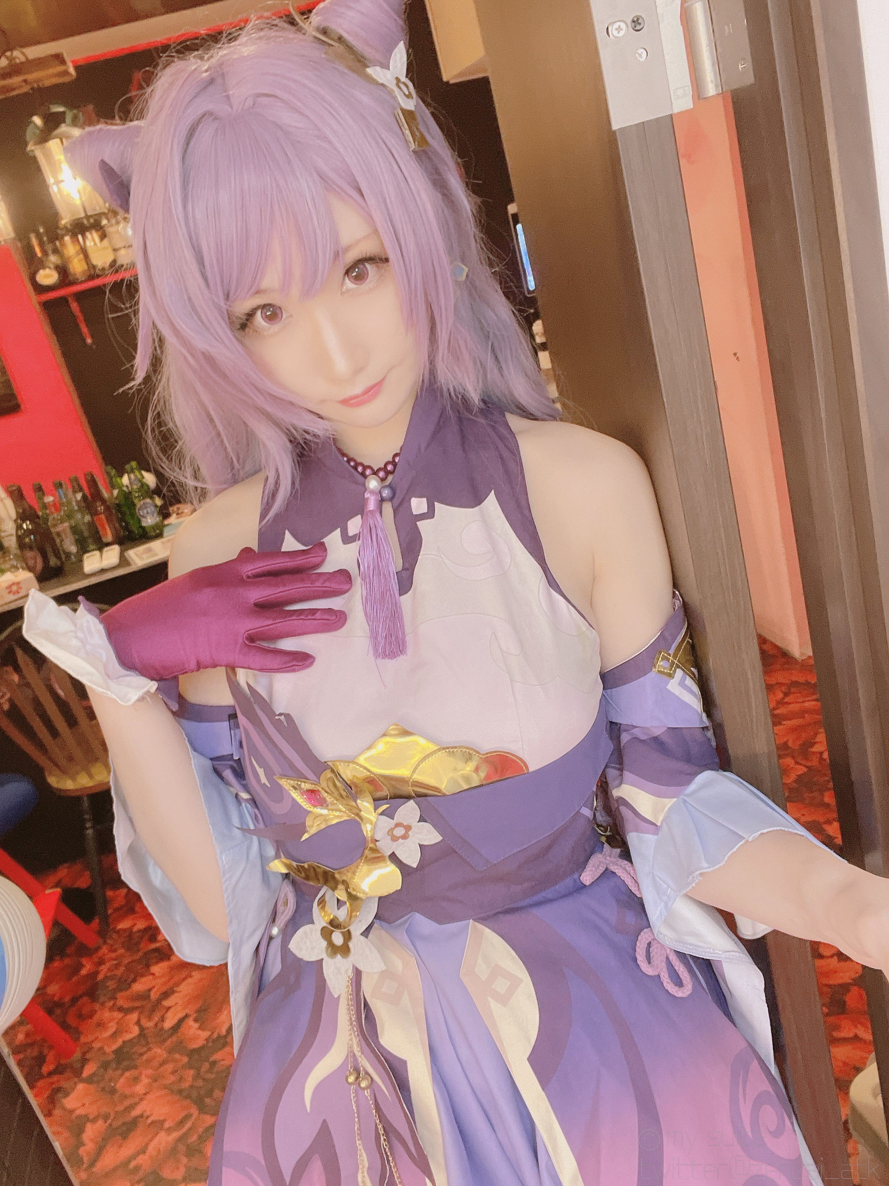 [福利COS] (Cosplay)[my suite] Atsuki あつき - Keqing 刻晴 (Genshin Impact)