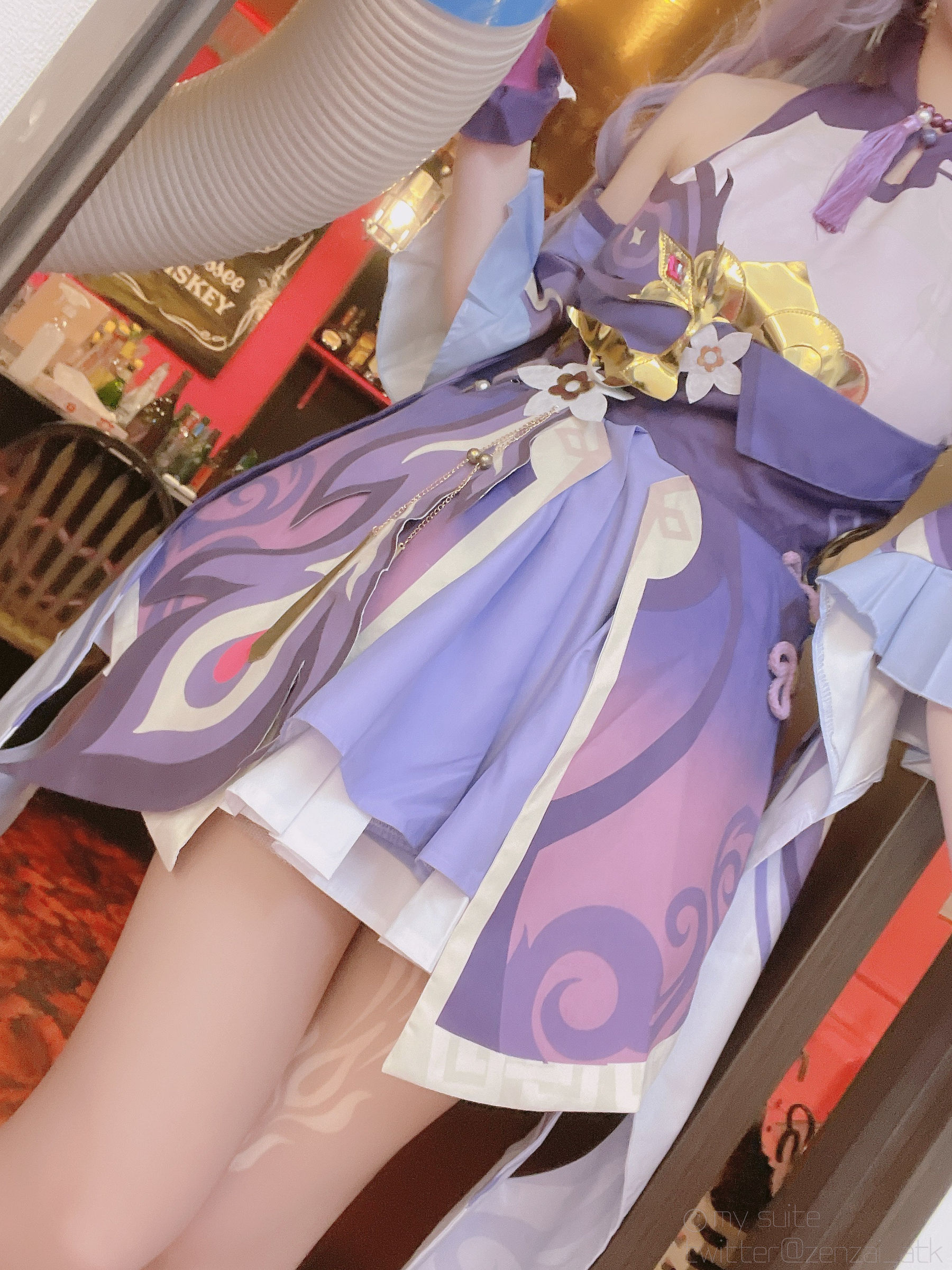 [福利COS] (Cosplay)[my suite] Atsuki あつき - Keqing 刻晴 (Genshin Impact)