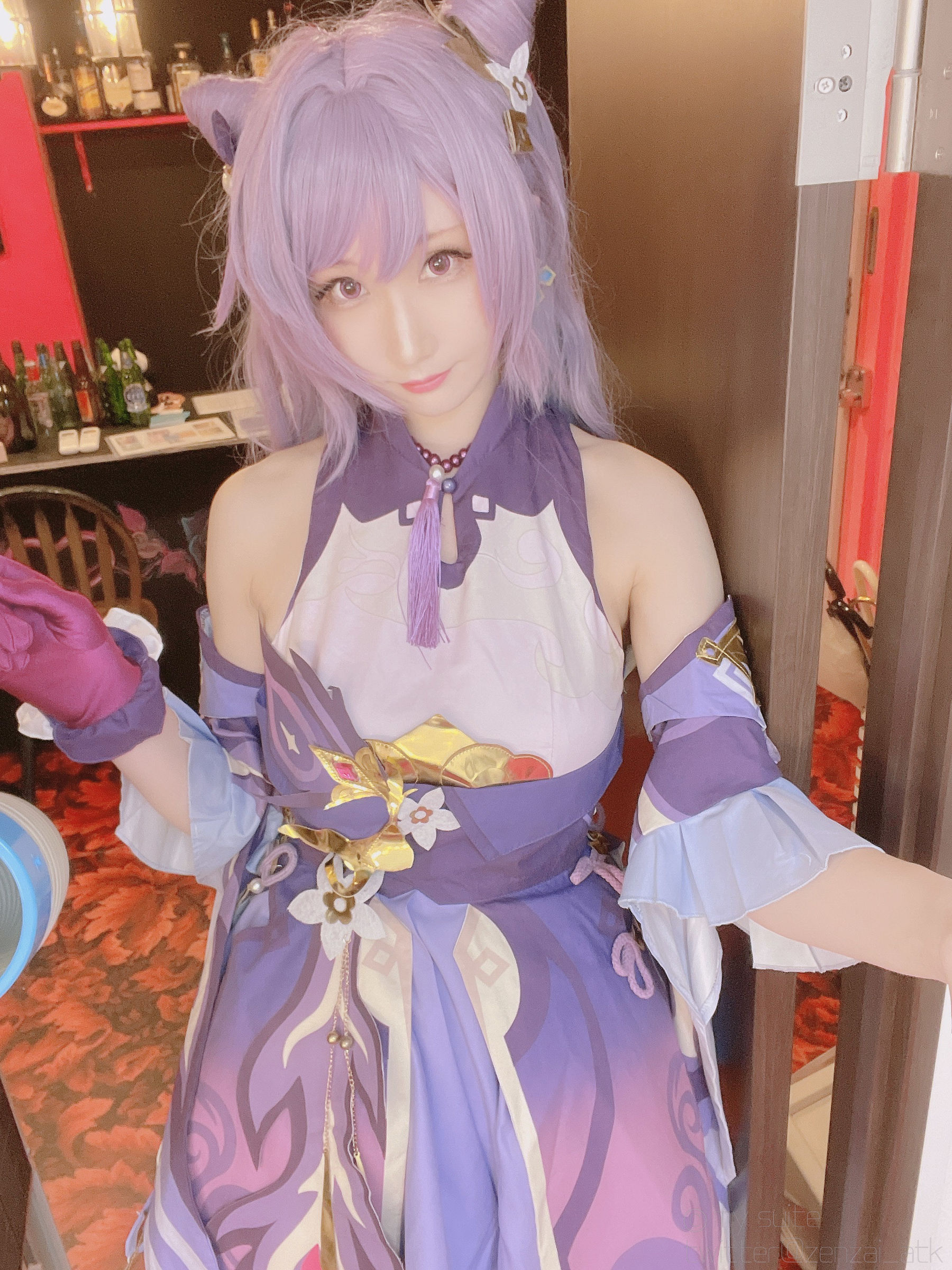 [福利COS] (Cosplay)[my suite] Atsuki あつき - Keqing 刻晴 (Genshin Impact)