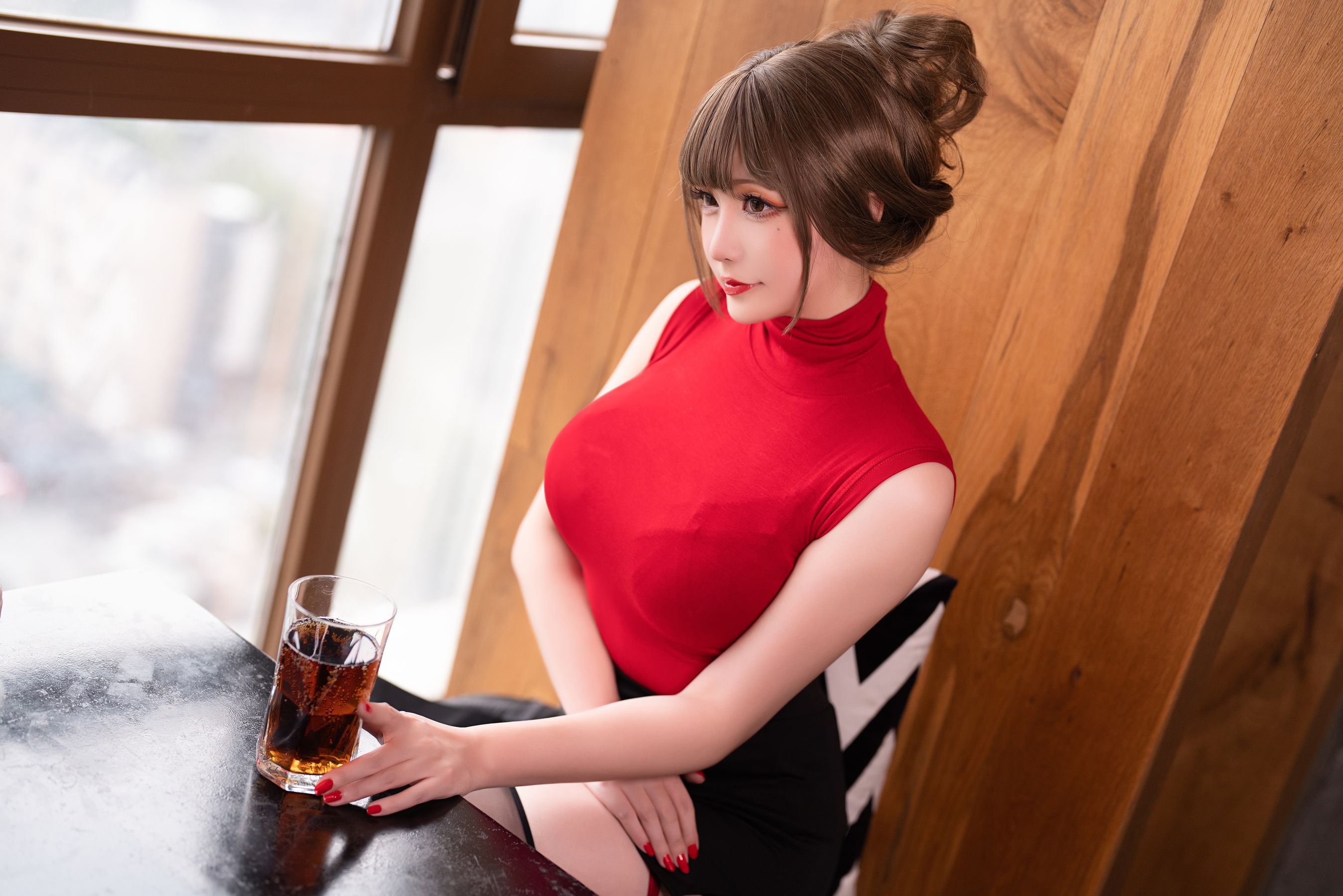 [福利COS] Coser小姐姐星之迟迟 - 约会OL