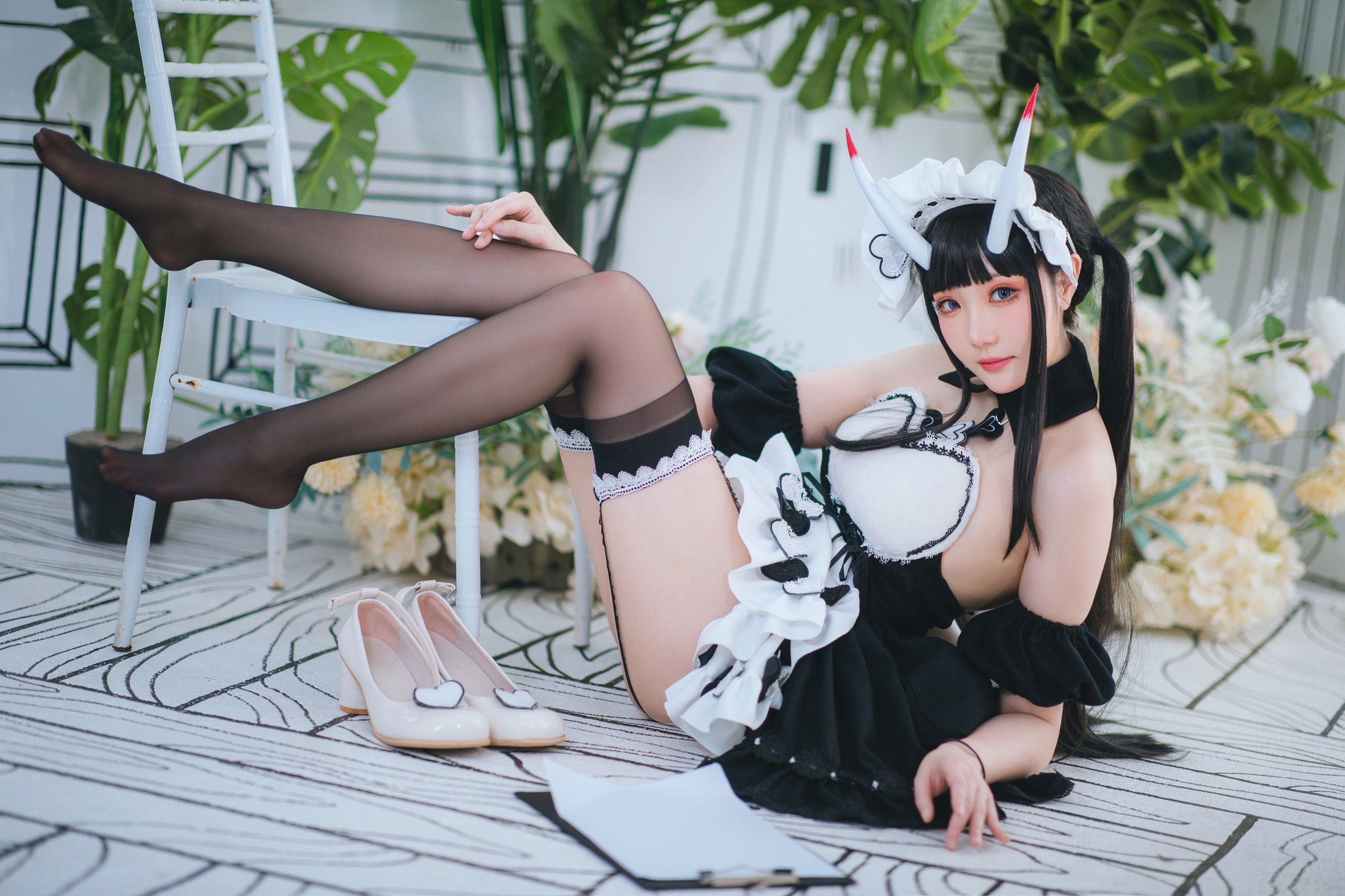 [福利COS] Coser瓜希酱福利 - 能代女仆