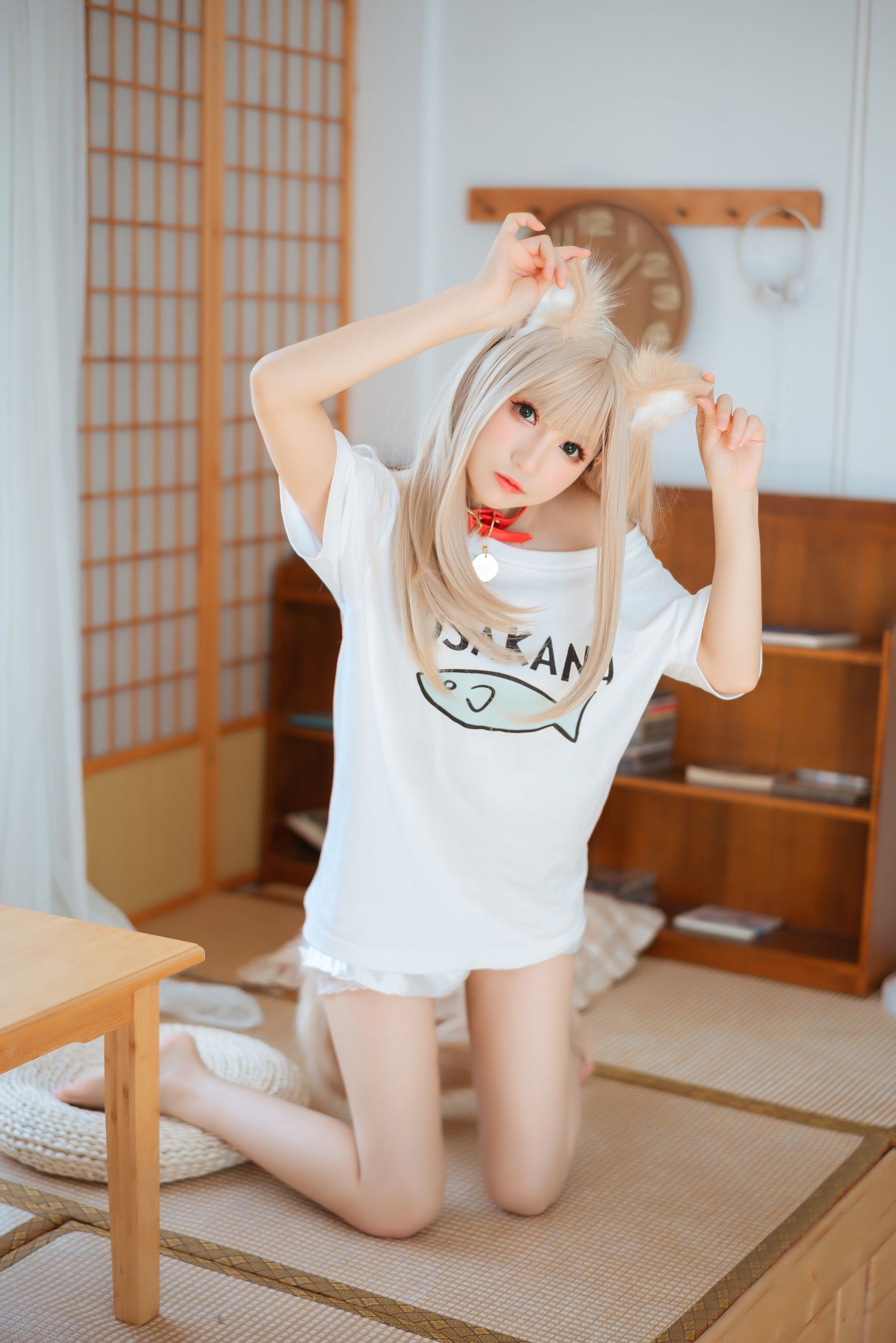 [福利COS] Coser衣衣 - 40原猫娘 黄豆粉