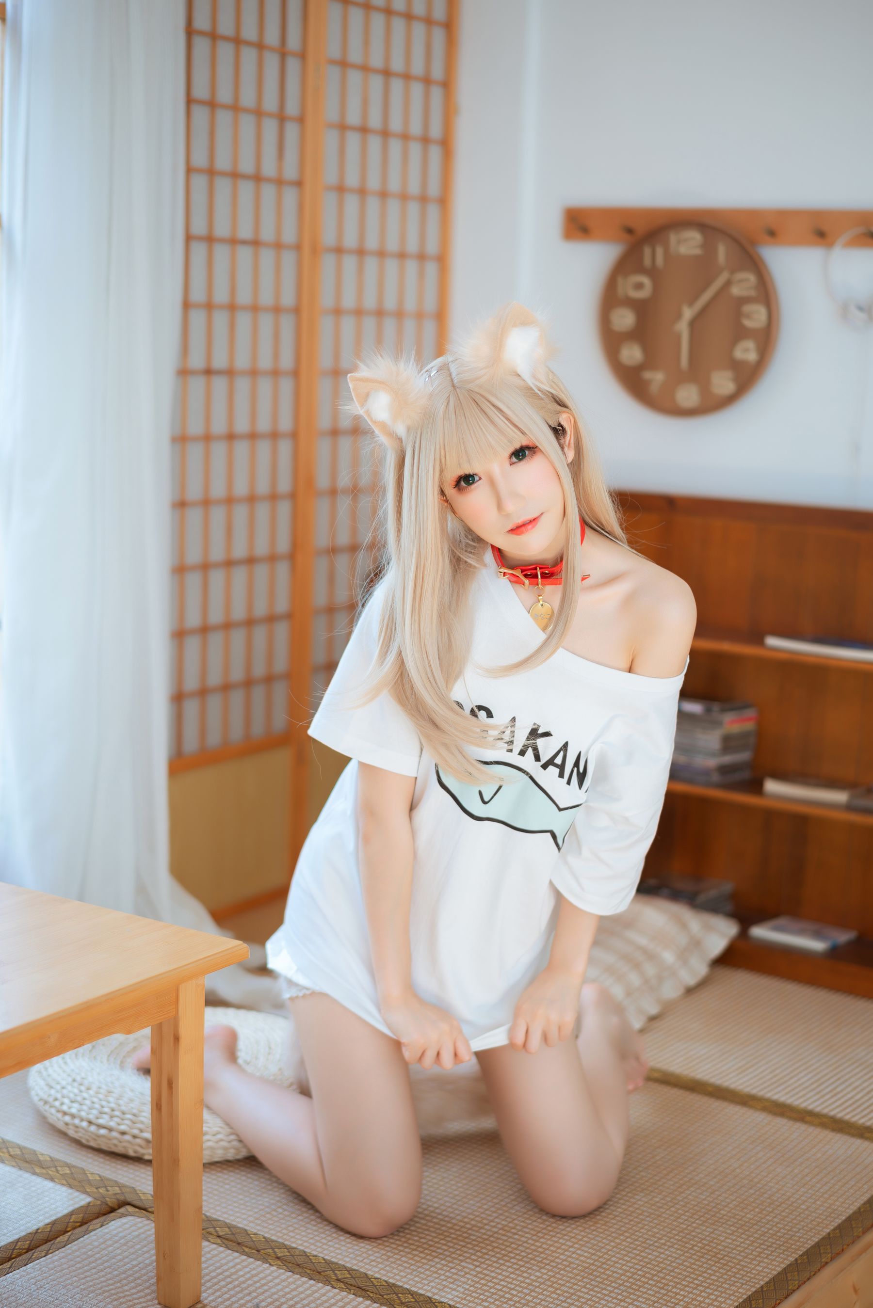[福利COS] Coser衣衣 - 40原猫娘 黄豆粉