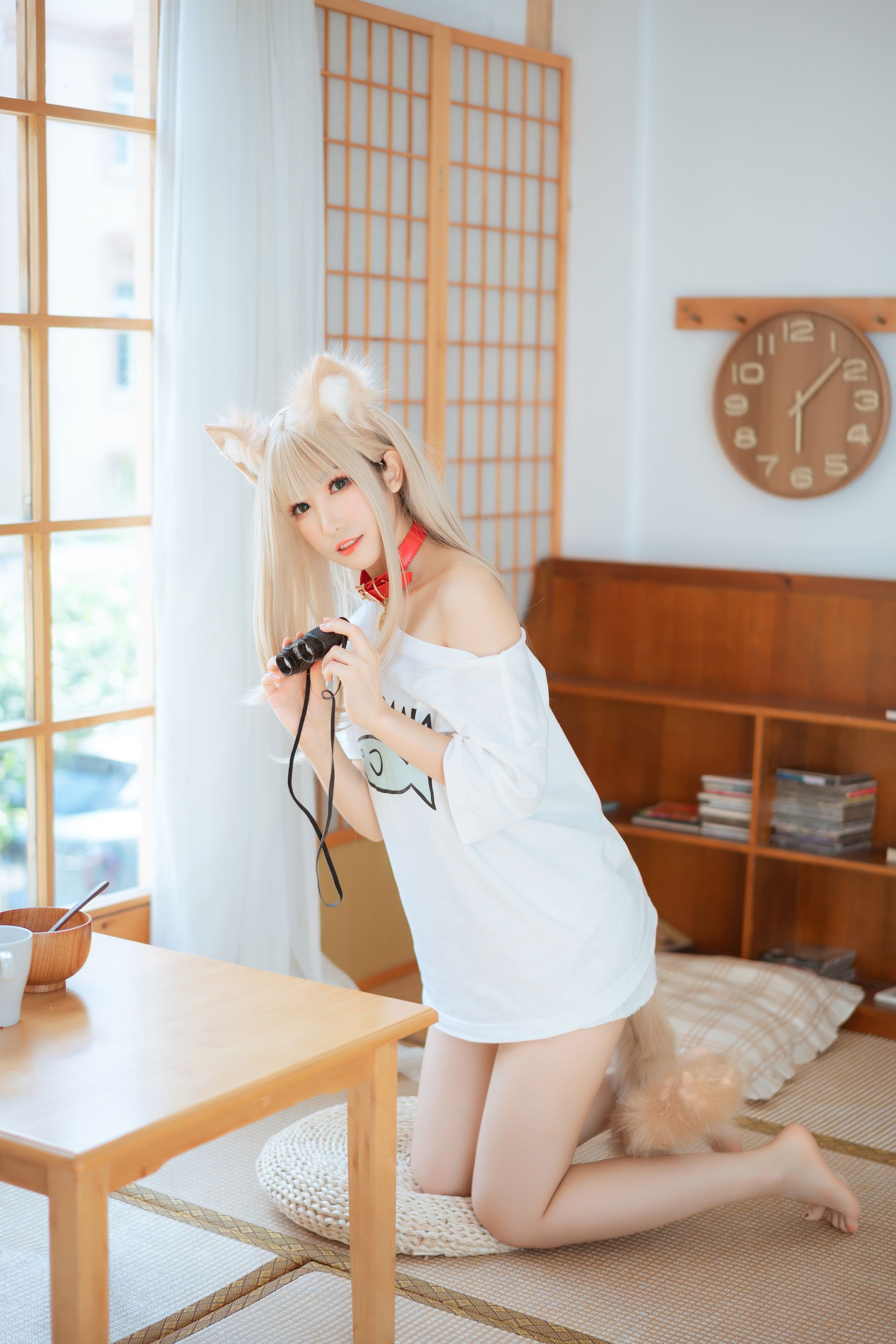 [福利COS] Coser衣衣 - 40原猫娘 黄豆粉