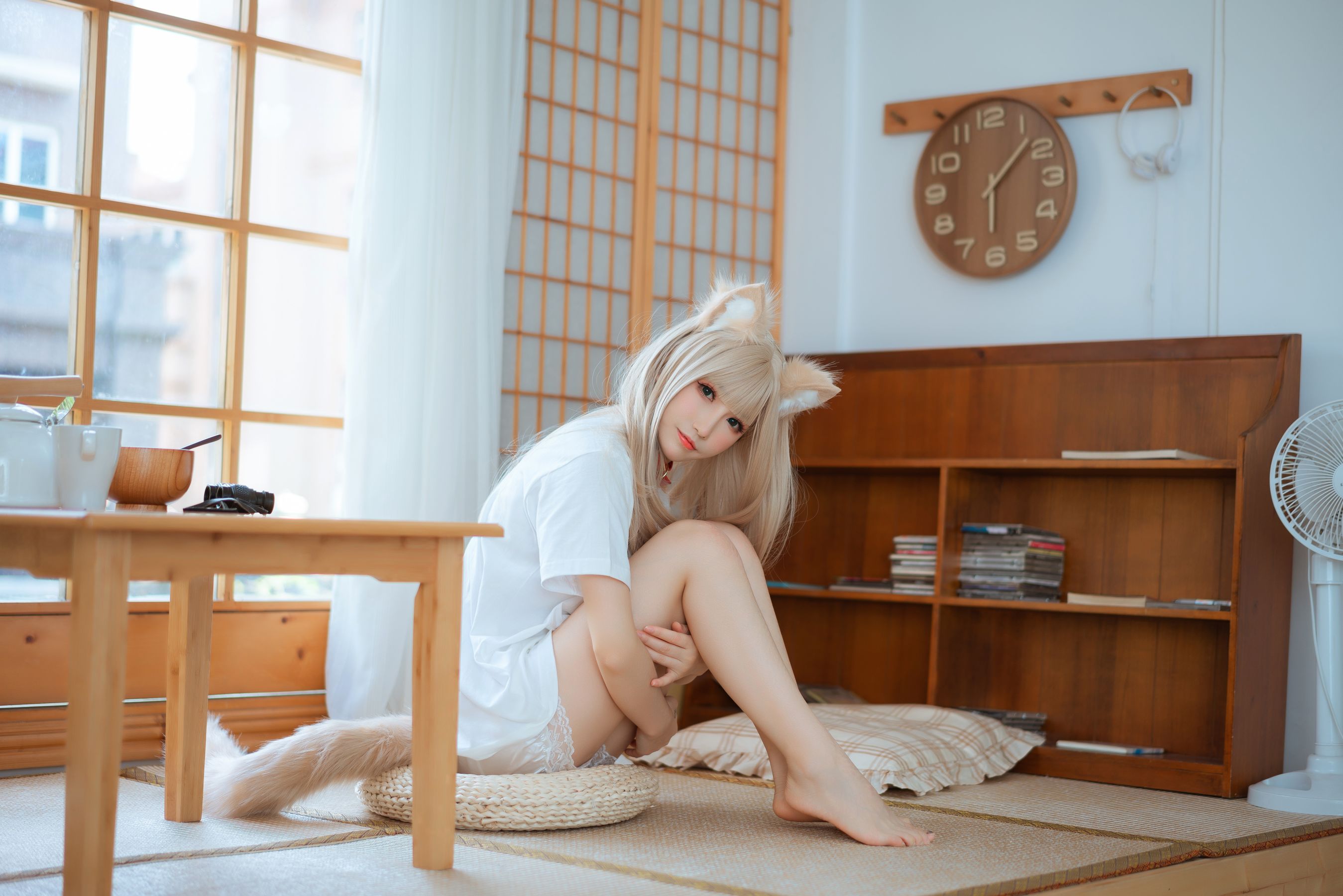 [福利COS] Coser衣衣 - 40原猫娘 黄豆粉