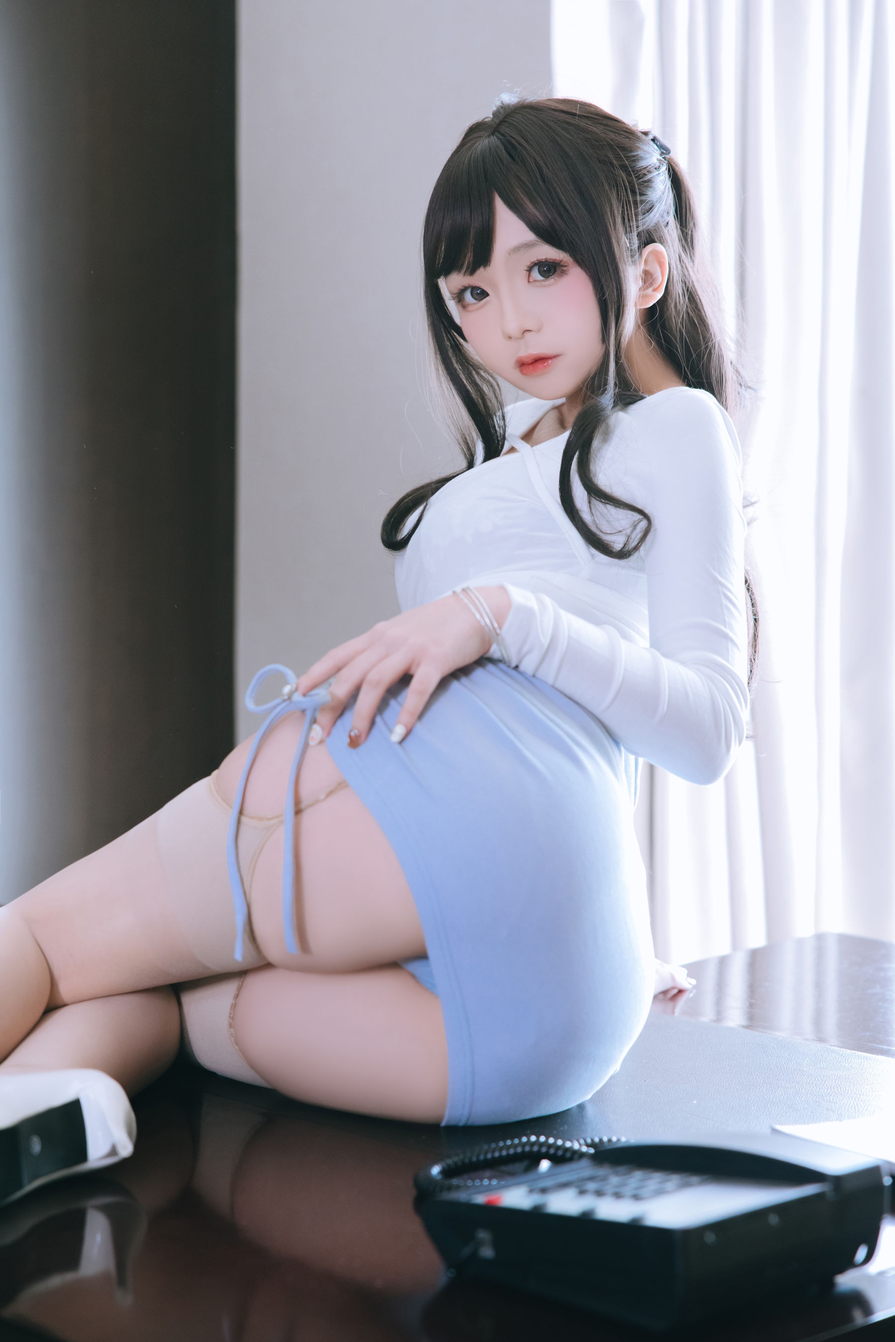 [福利COS] Cosplay日奈娇 - 包臀裙秘书