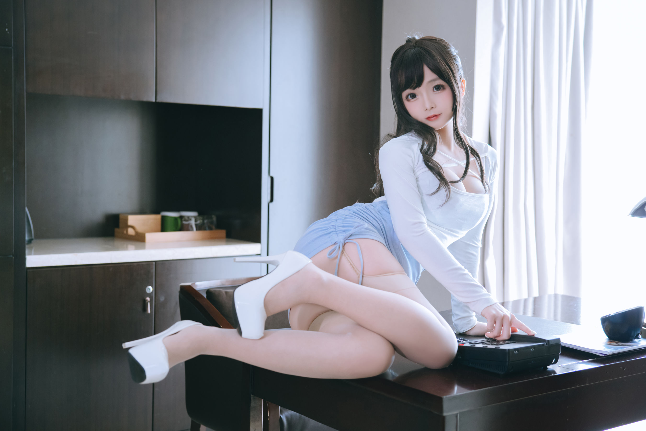 [福利COS] Cosplay日奈娇 - 包臀裙秘书