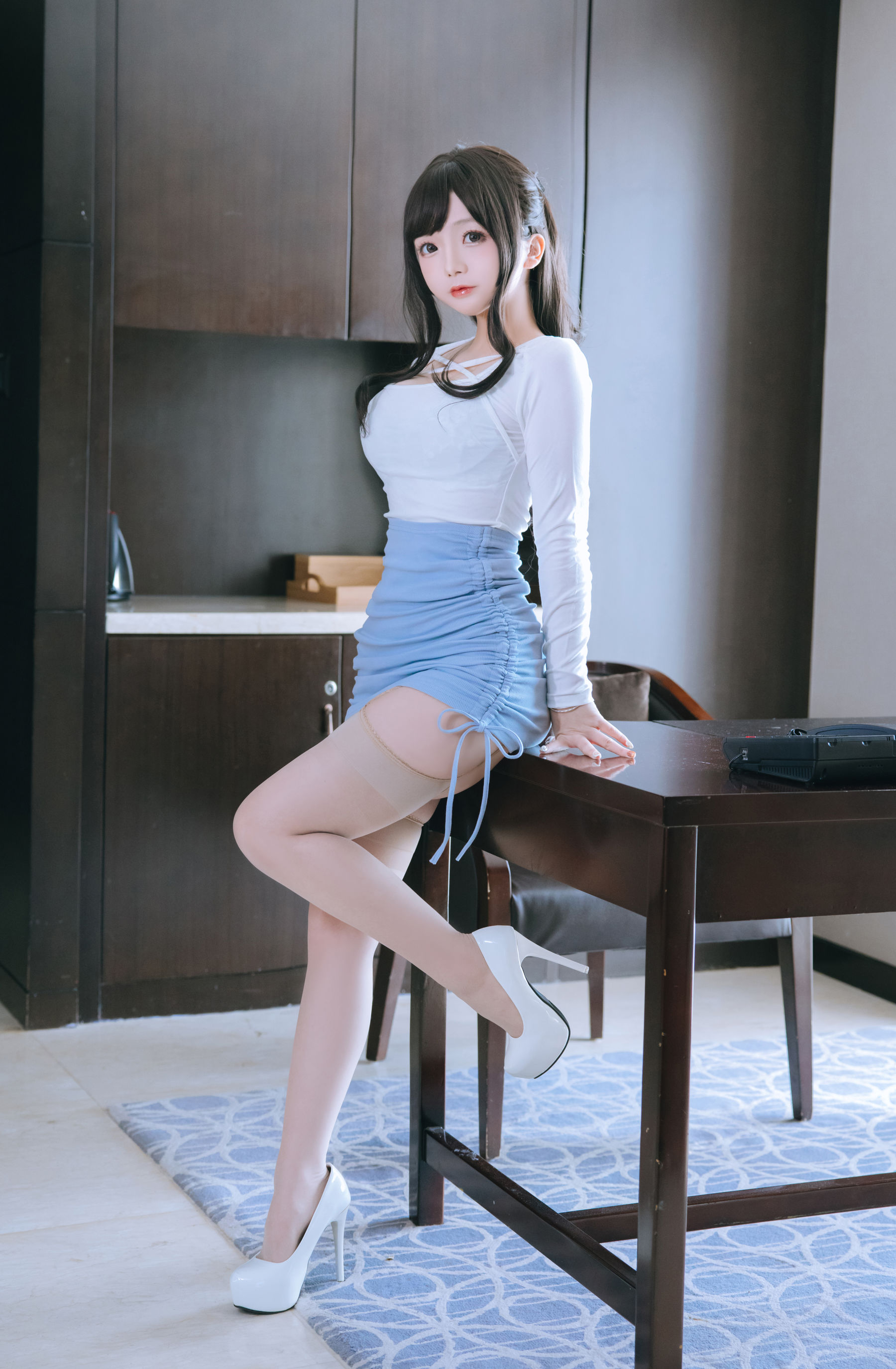 [福利COS] Cosplay日奈娇 - 包臀裙秘书