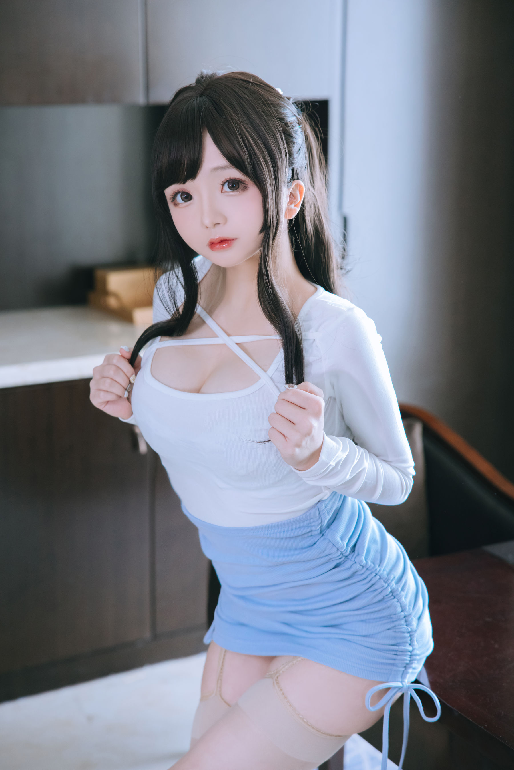 [福利COS] Cosplay日奈娇 - 包臀裙秘书