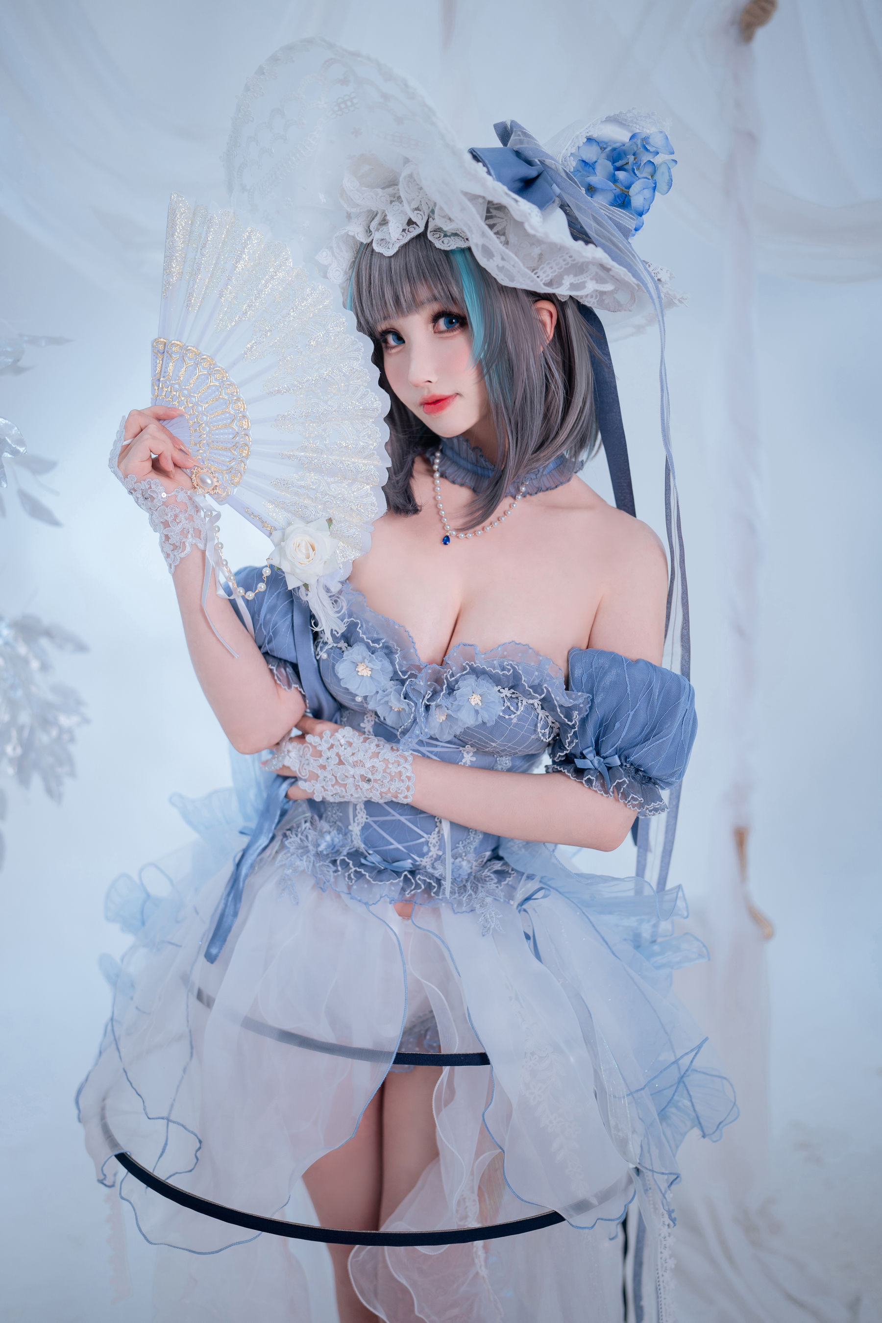 [福利COS] COS福利rioko凉凉子(肉扣热热子) - 柴郡冰雪公主