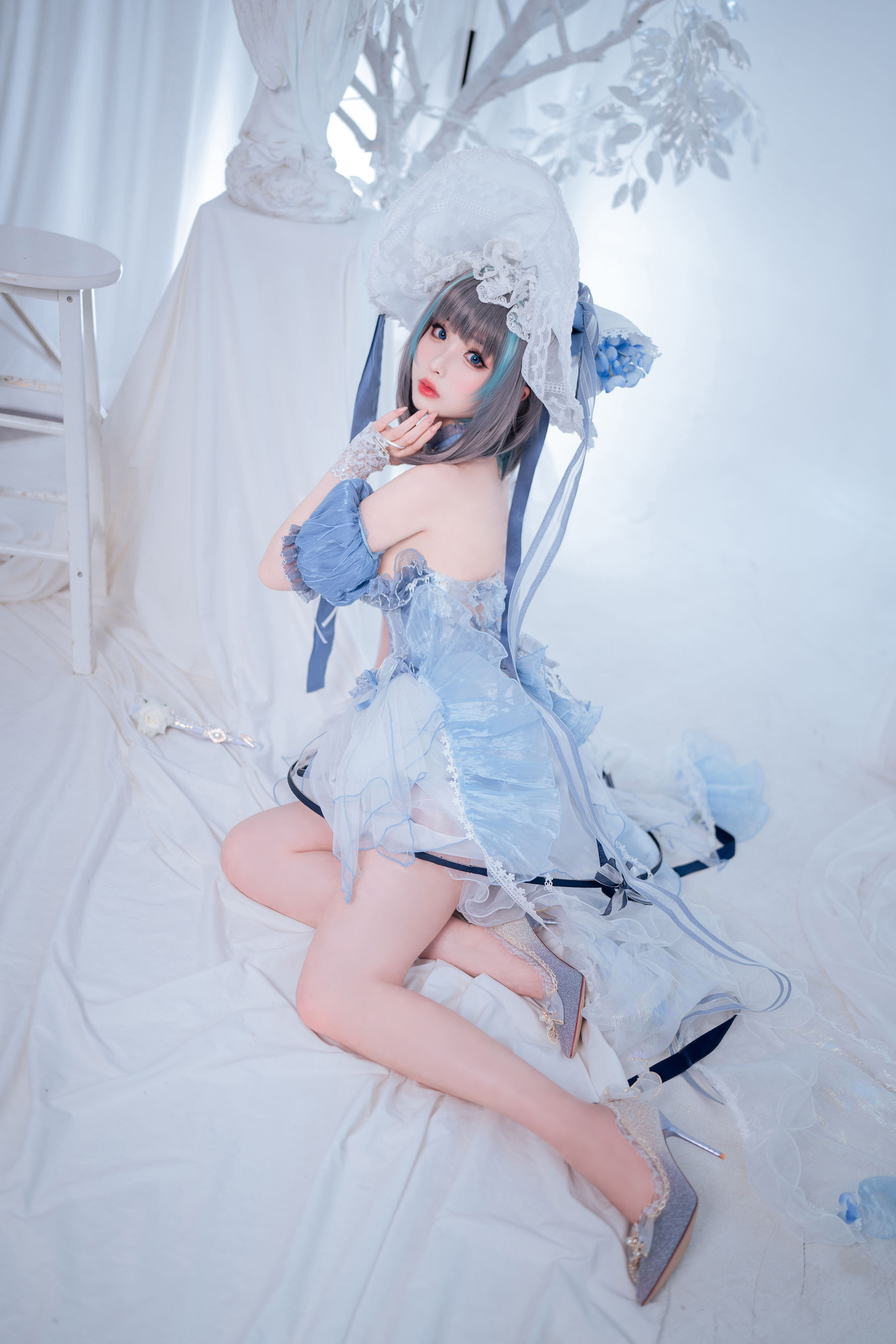 [福利COS] COS福利rioko凉凉子(肉扣热热子) - 柴郡冰雪公主