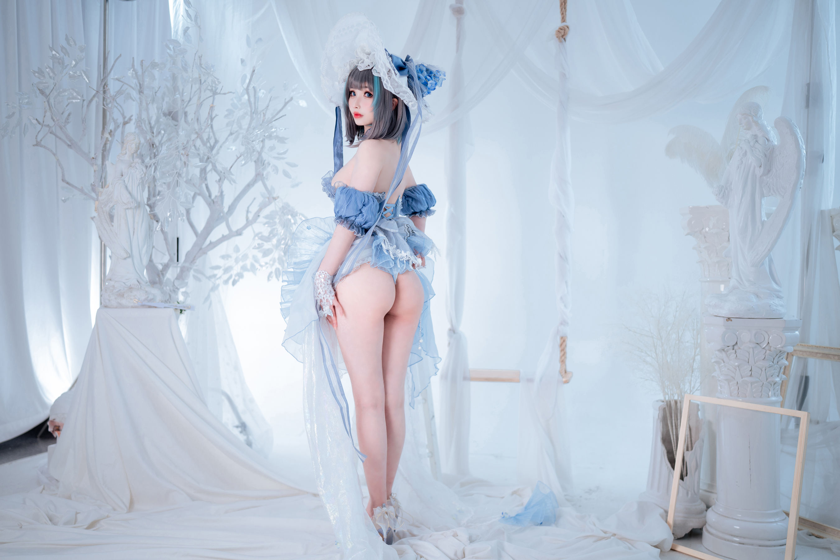 [福利COS] COS福利rioko凉凉子(肉扣热热子) - 柴郡冰雪公主