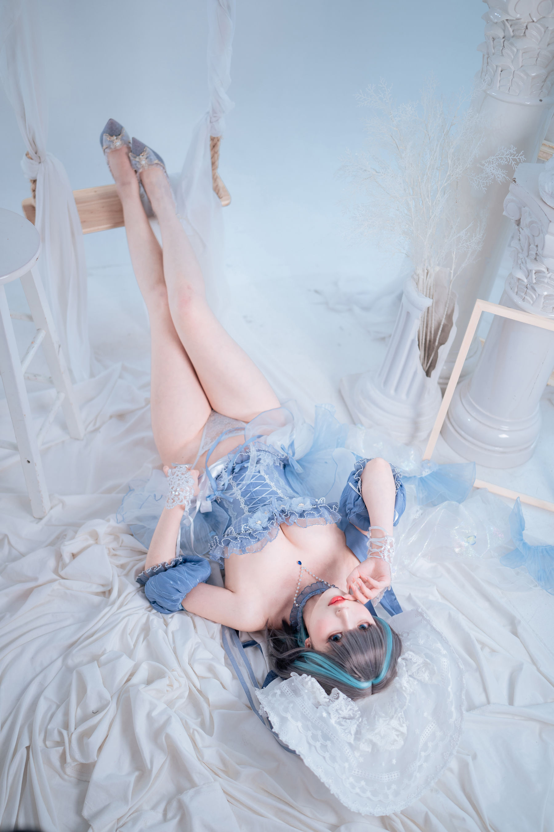 [福利COS] COS福利rioko凉凉子(肉扣热热子) - 柴郡冰雪公主