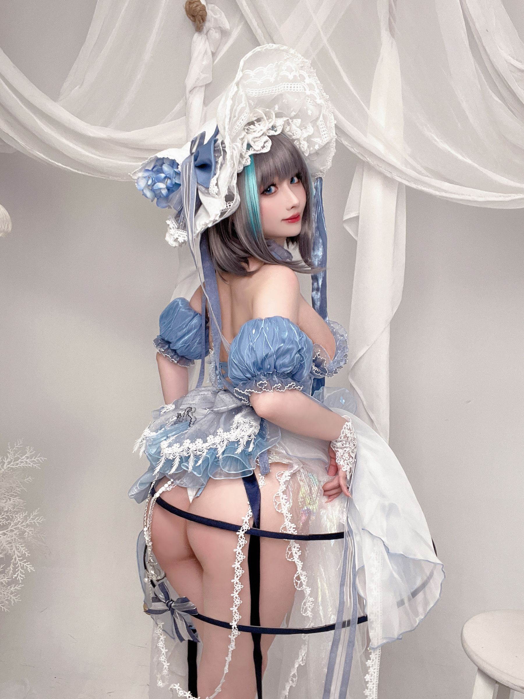 [福利COS] COS福利rioko凉凉子(肉扣热热子) - 柴郡冰雪公主