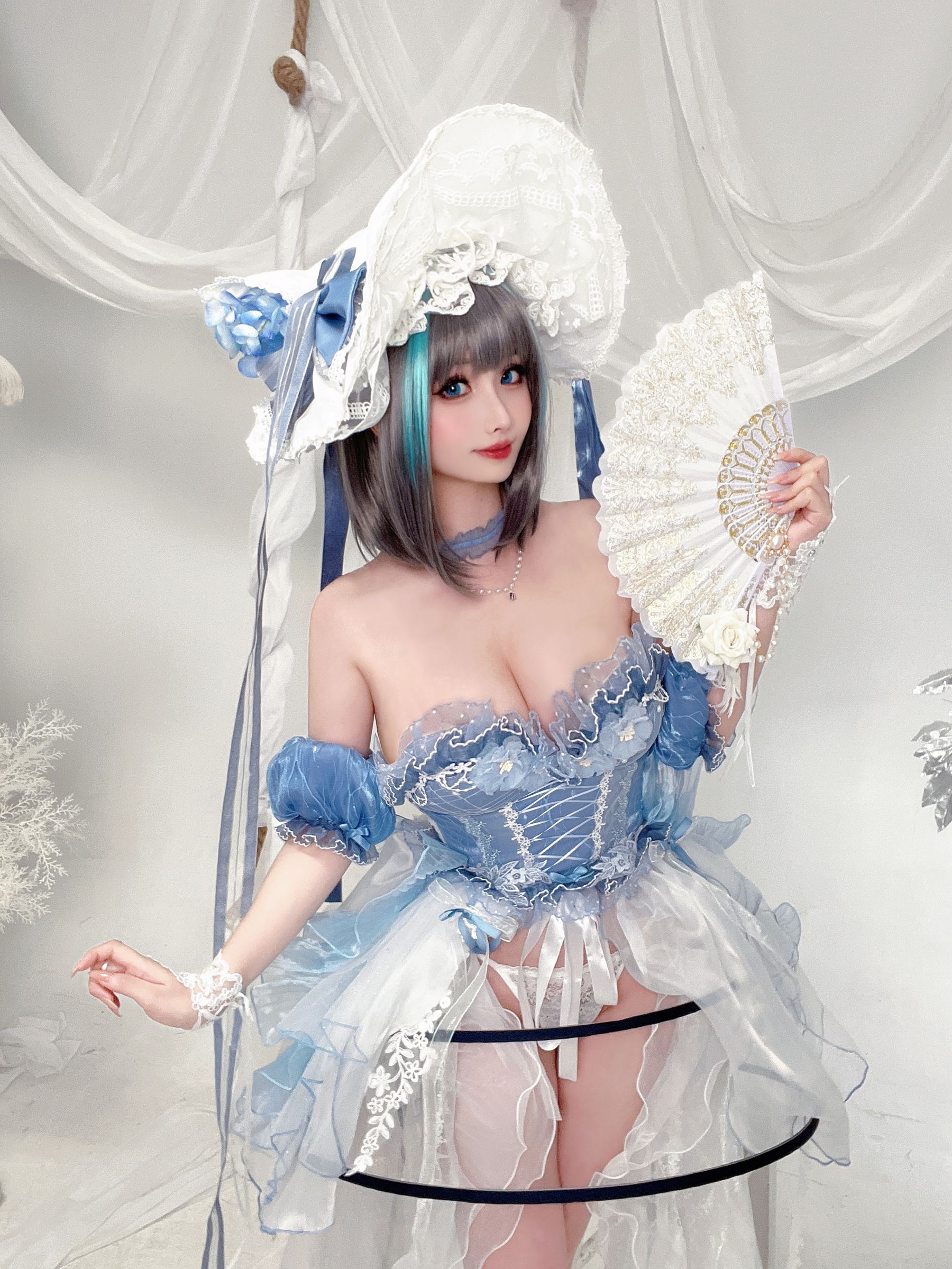 [福利COS] COS福利rioko凉凉子(肉扣热热子) - 柴郡冰雪公主