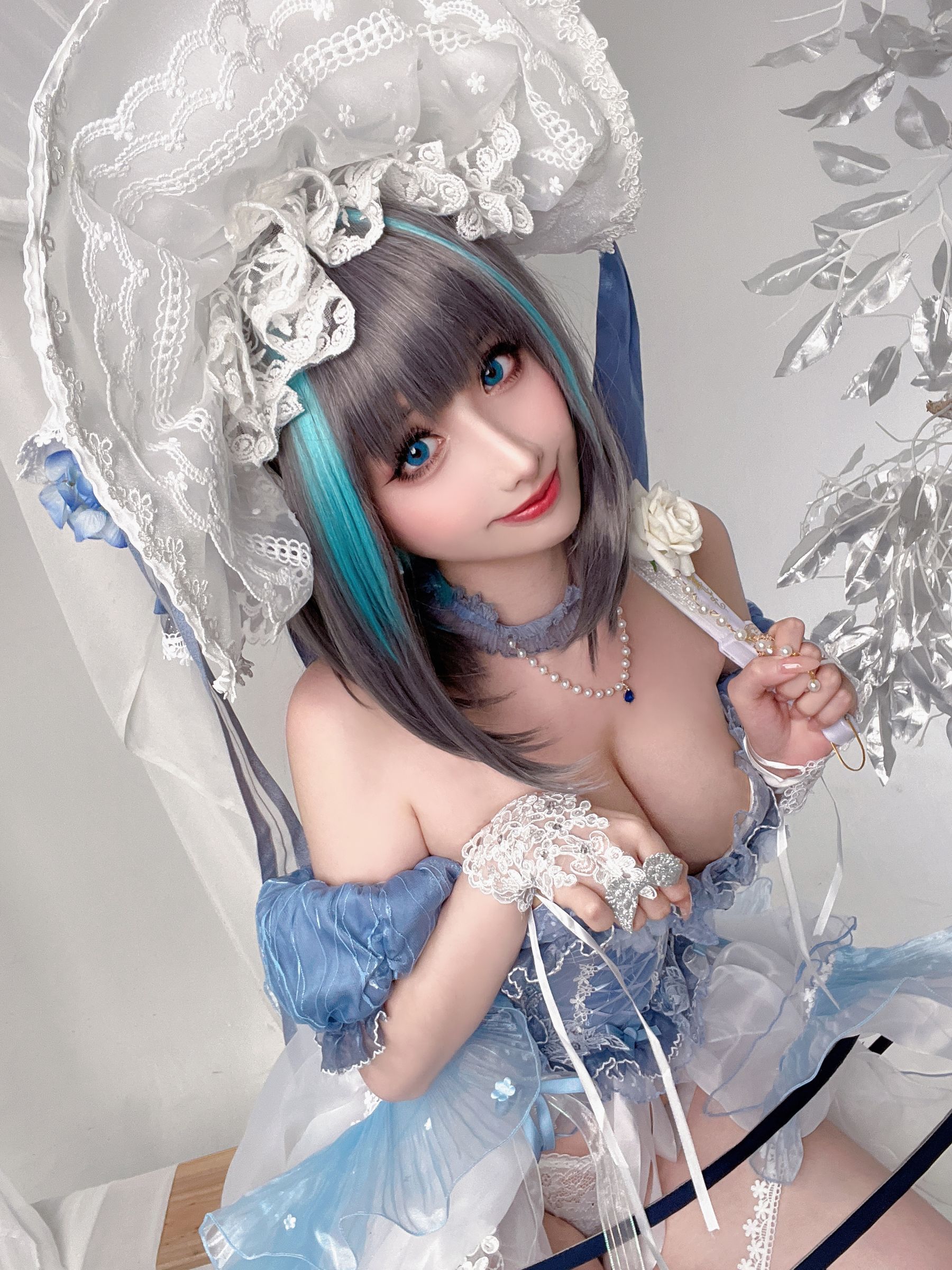 [福利COS] COS福利rioko凉凉子(肉扣热热子) - 柴郡冰雪公主