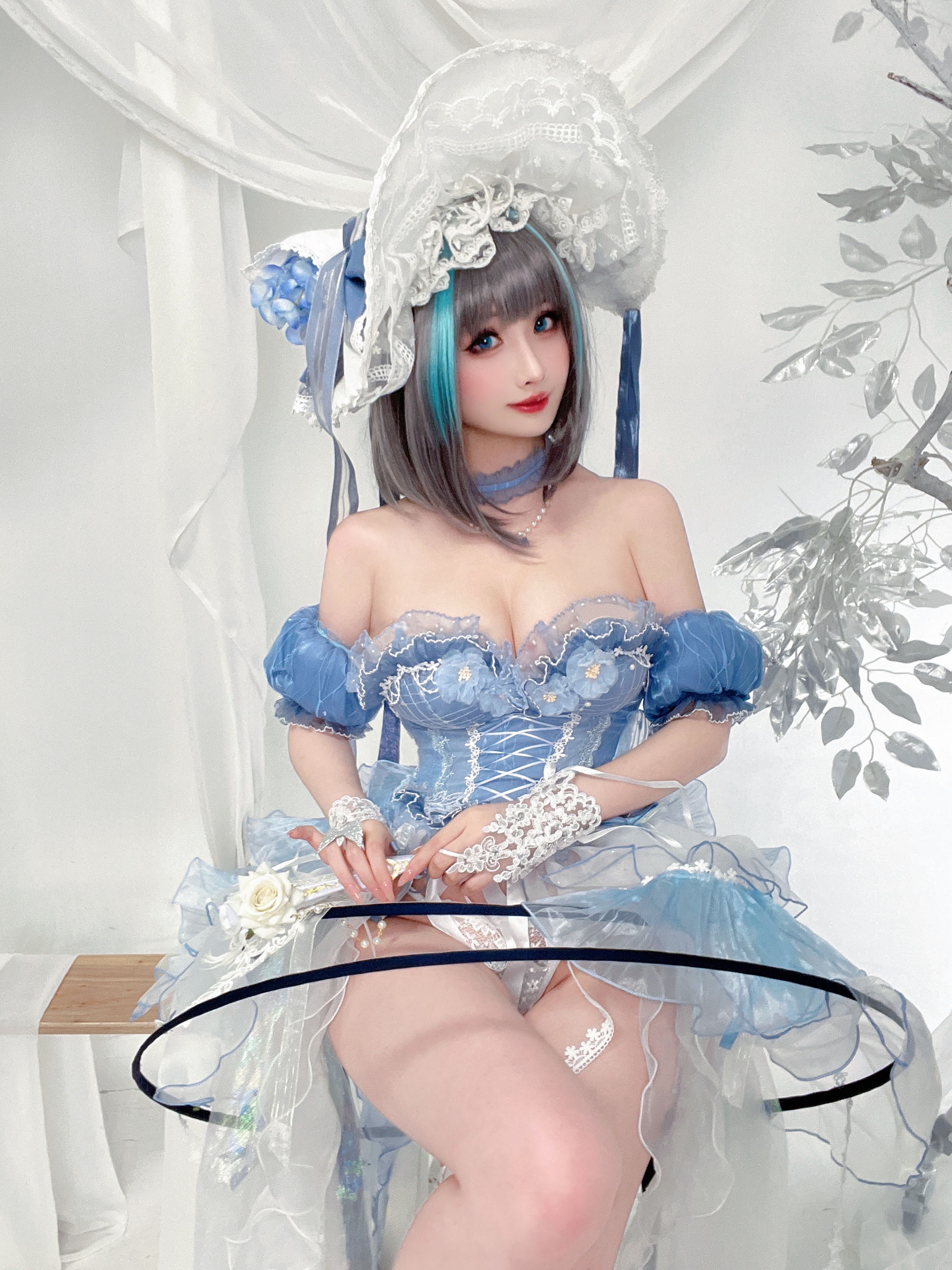 [福利COS] COS福利rioko凉凉子(肉扣热热子) - 柴郡冰雪公主