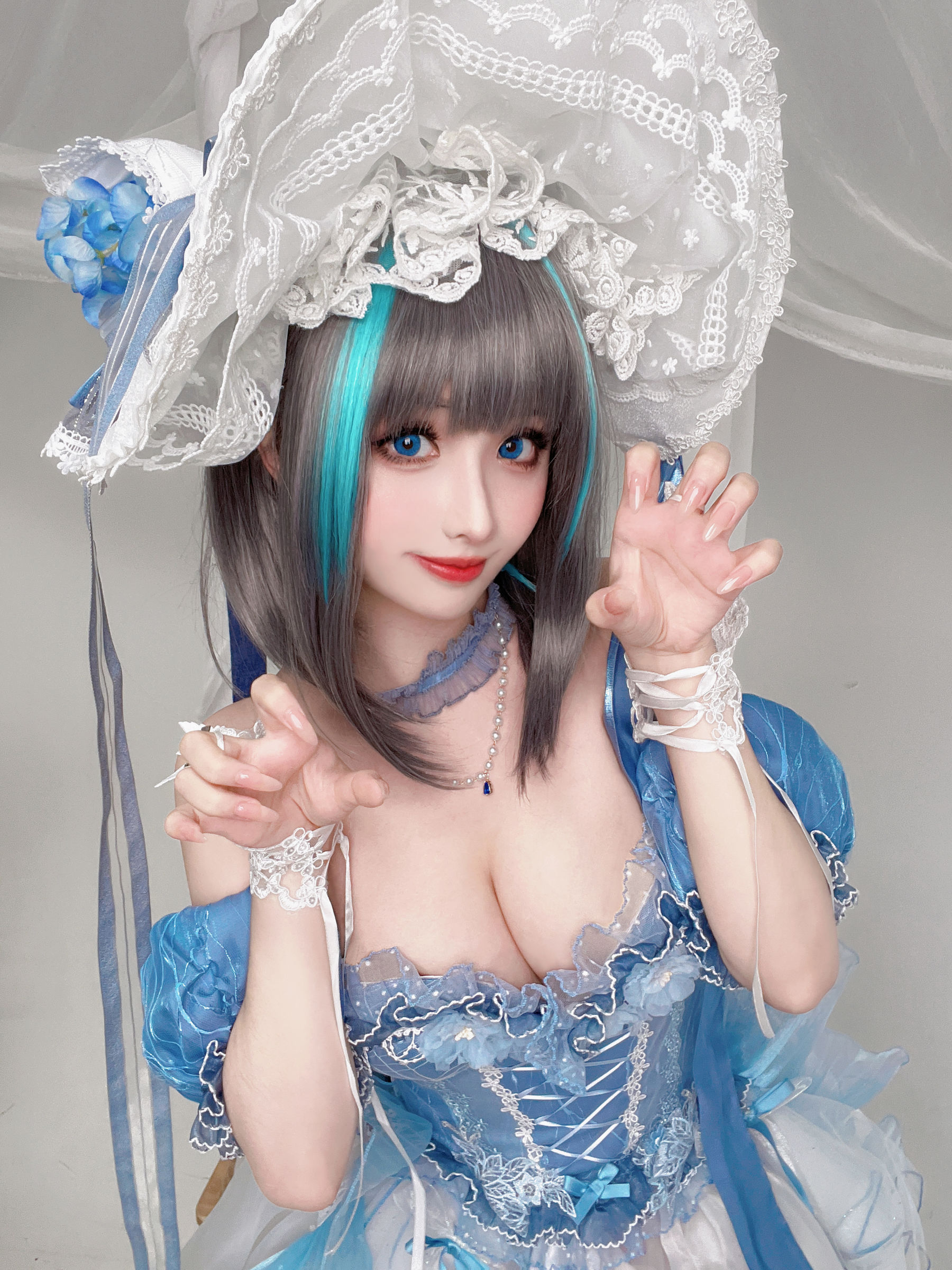 [福利COS] COS福利rioko凉凉子(肉扣热热子) - 柴郡冰雪公主