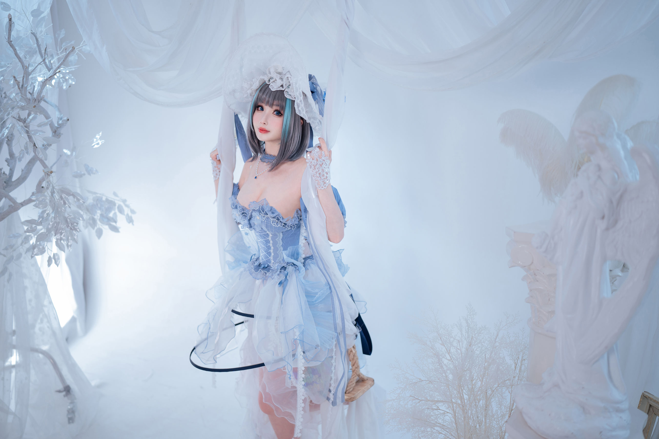 [福利COS] COS福利rioko凉凉子(肉扣热热子) - 柴郡冰雪公主