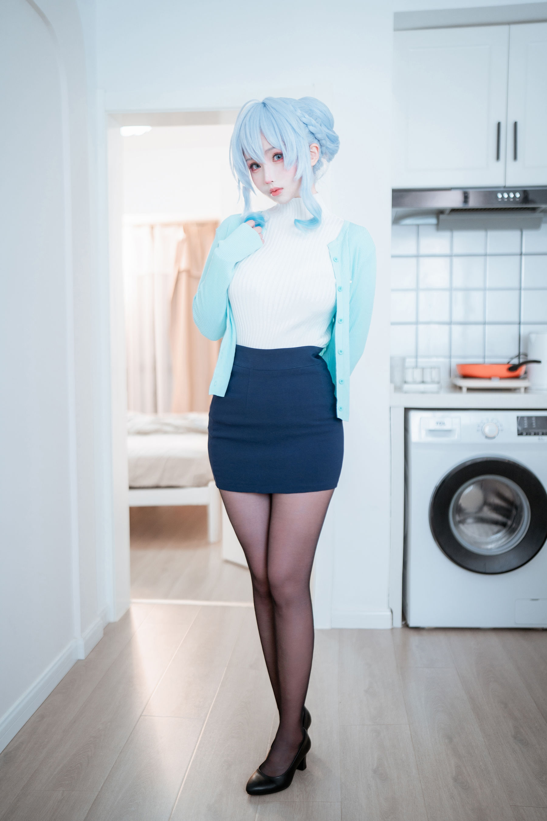 [福利COS] COS福利rioko凉凉子(肉扣热热子) - 雪女
