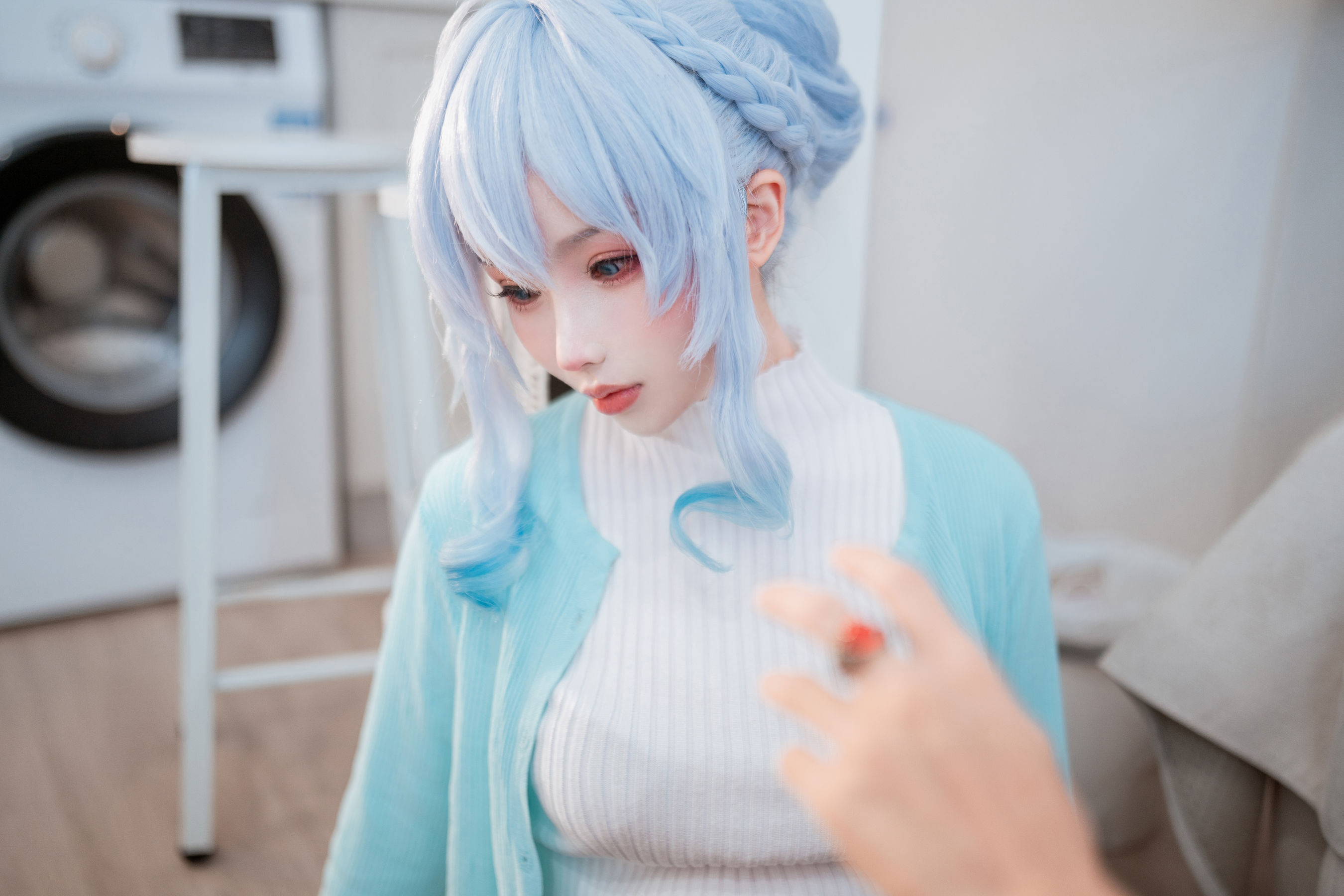 [福利COS] COS福利rioko凉凉子(肉扣热热子) - 雪女