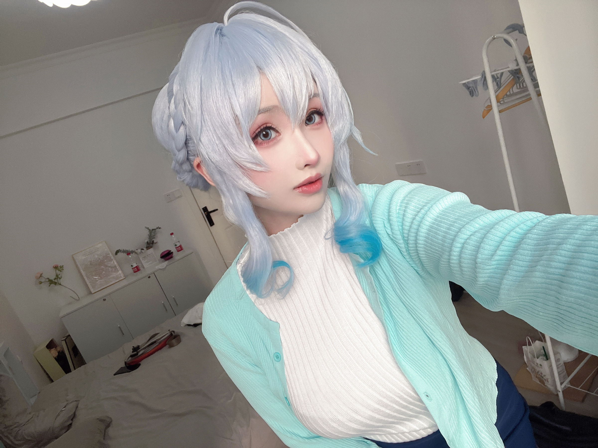 [福利COS] COS福利rioko凉凉子(肉扣热热子) - 雪女