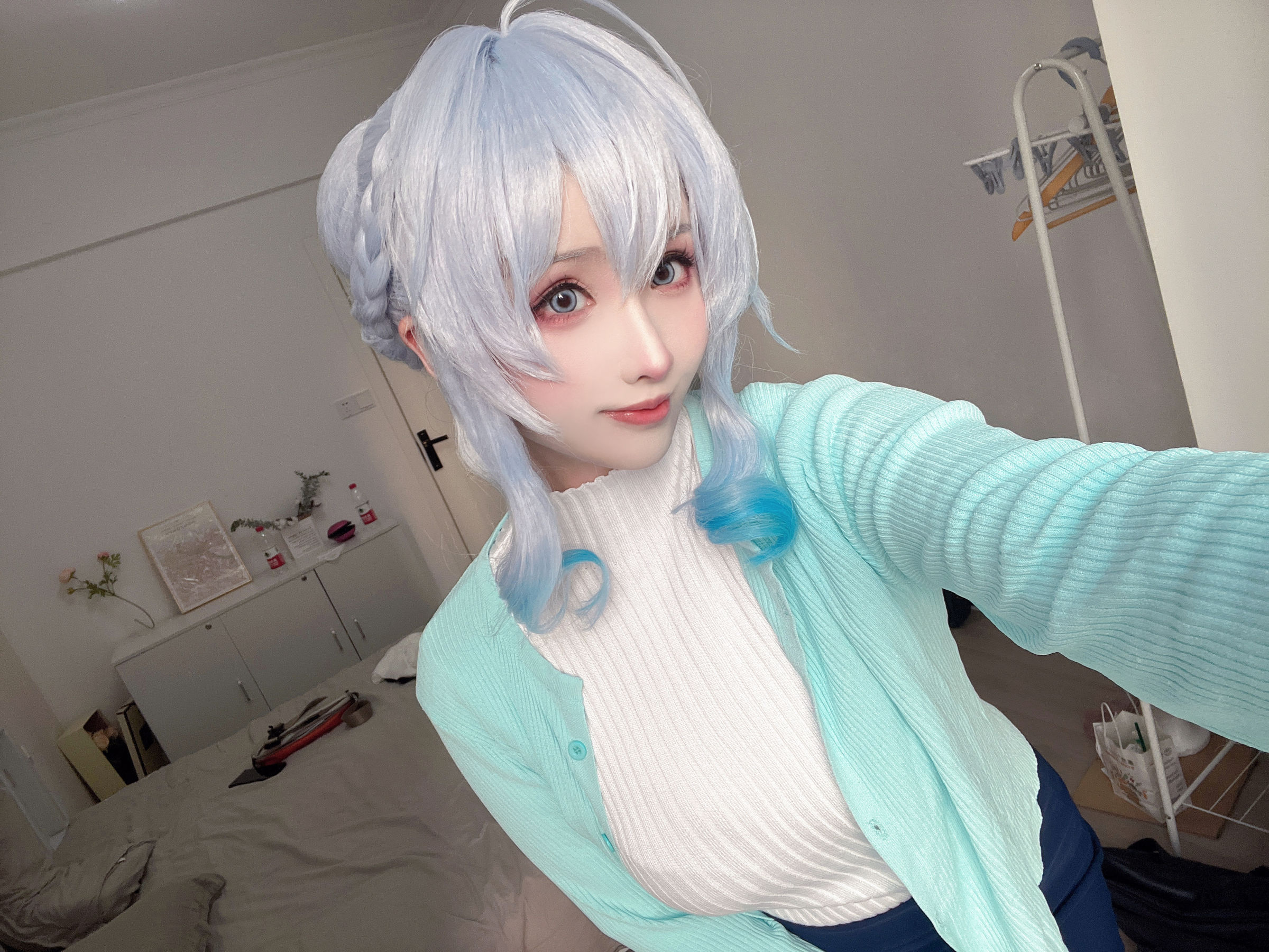 [福利COS] COS福利rioko凉凉子(肉扣热热子) - 雪女