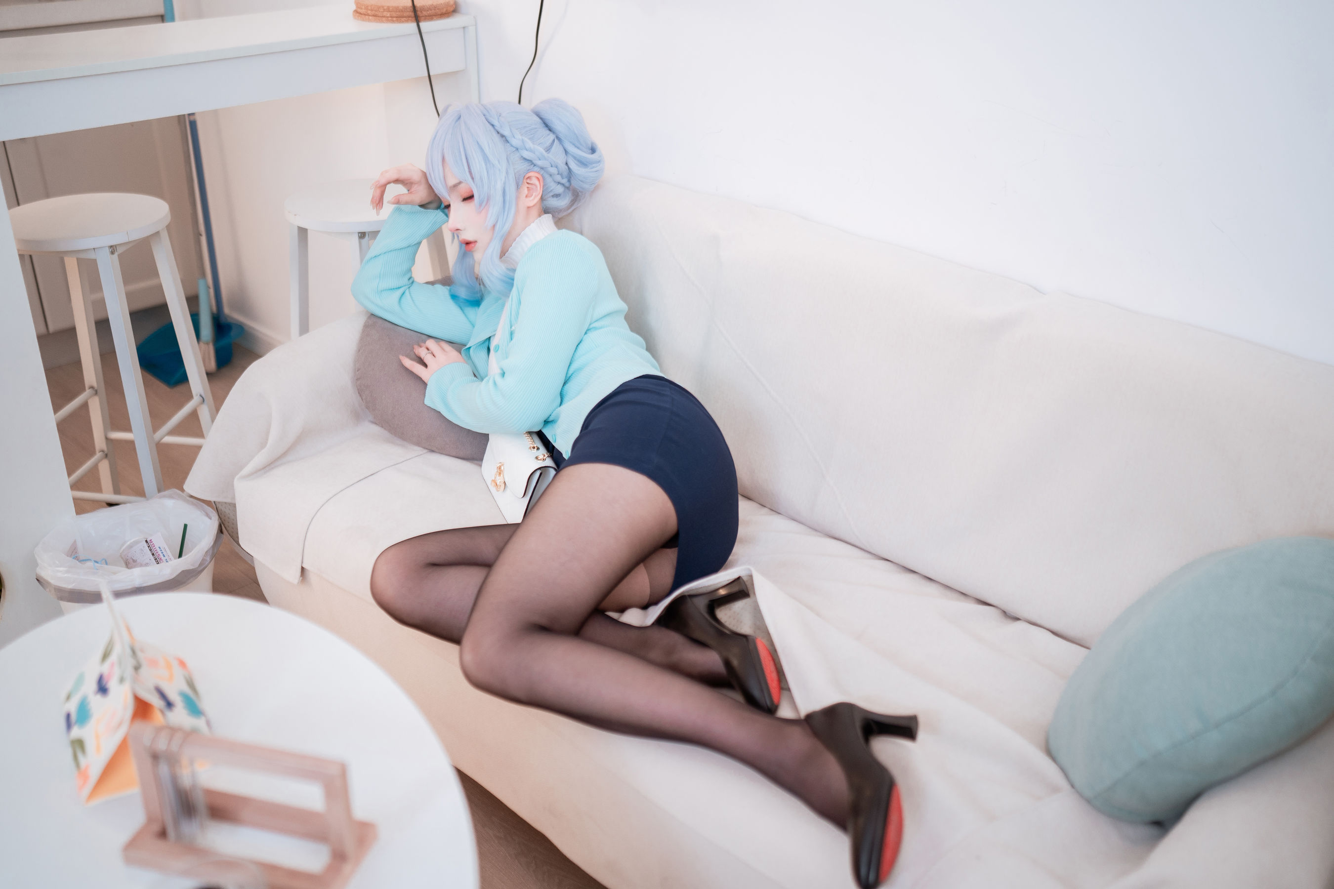 [福利COS] COS福利rioko凉凉子(肉扣热热子) - 雪女