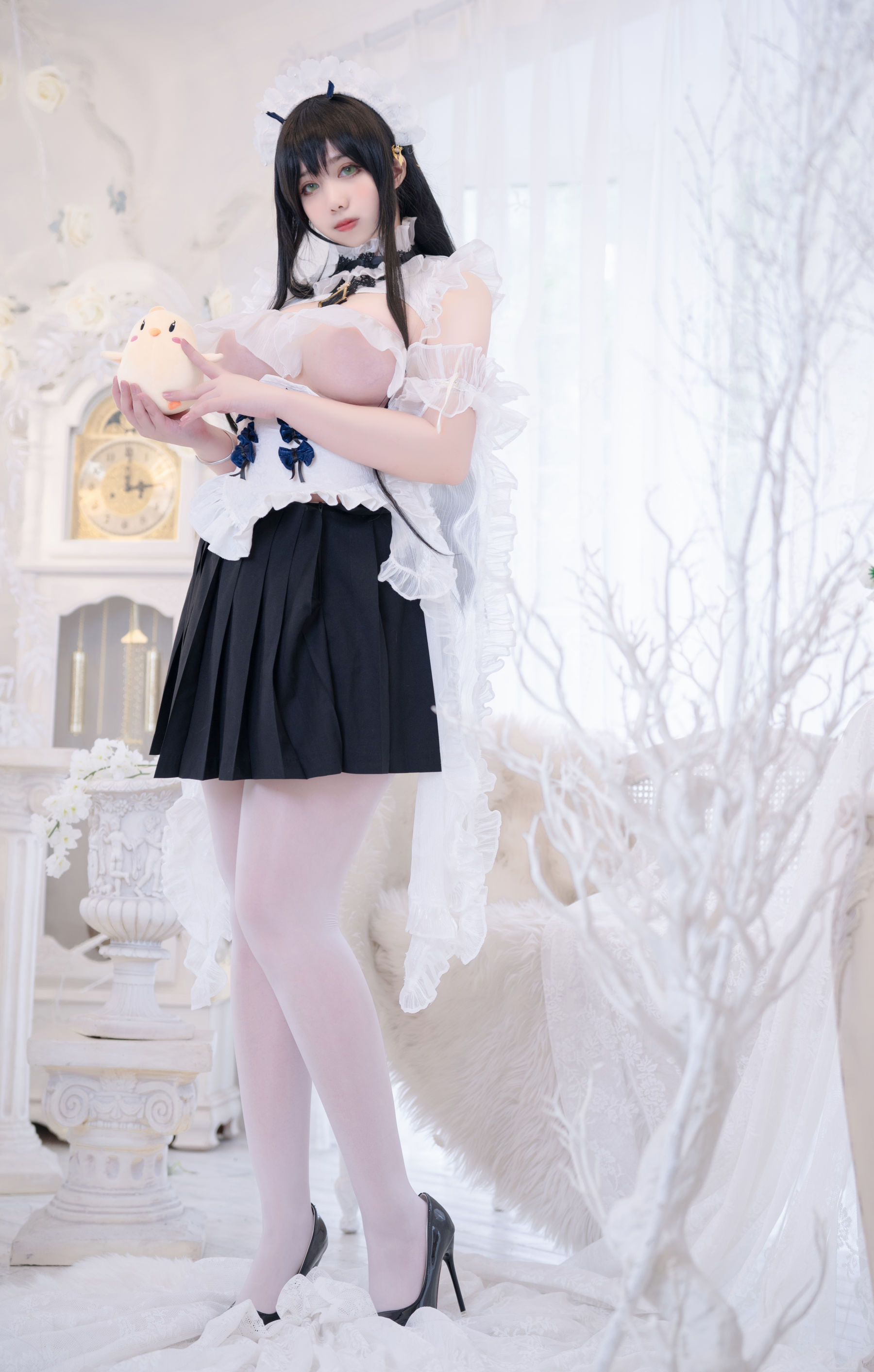 [福利COS] Meroko_魅瞳 - 碧蓝航线 不挠女仆没干劲的小姐姐